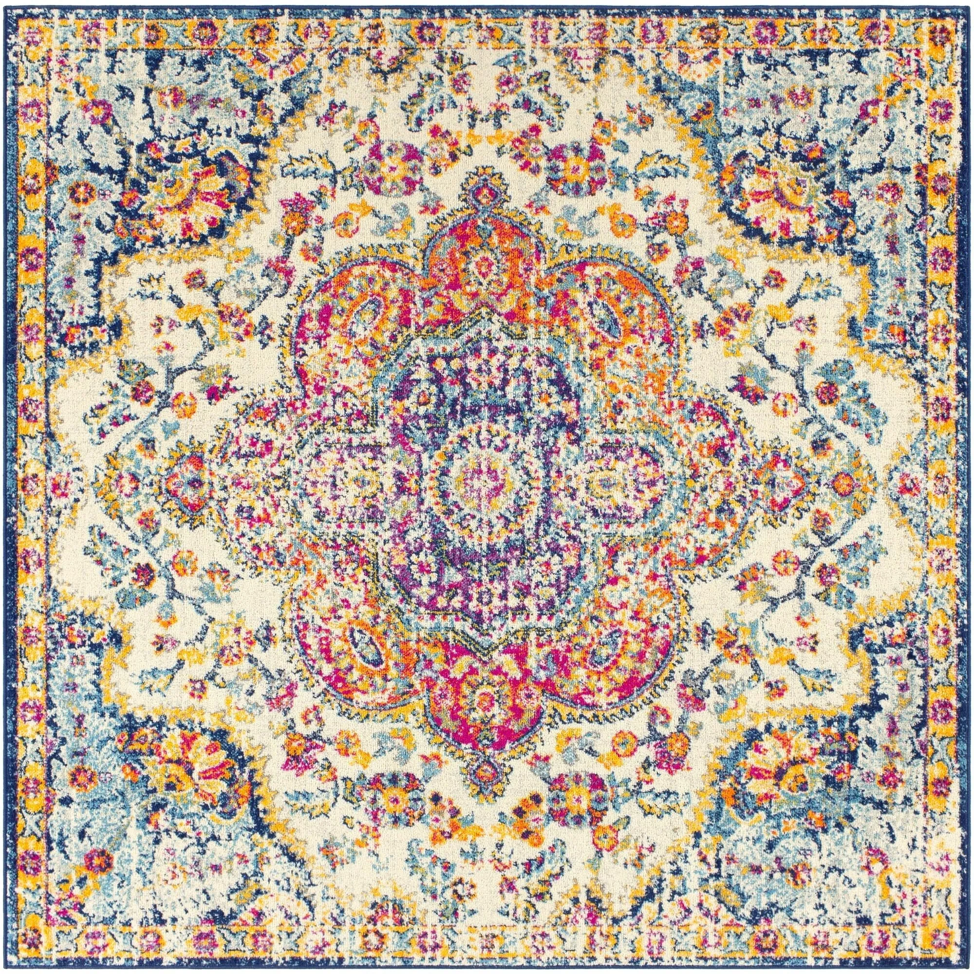 Livabliss Elaziz Updated Traditional Medallion Area Rug
