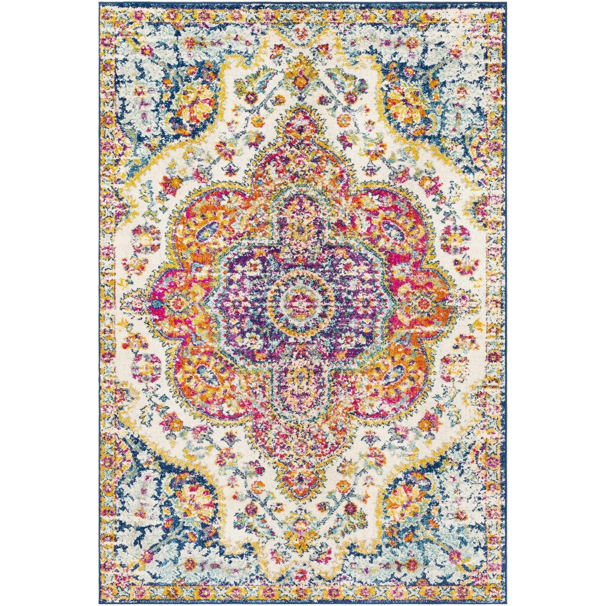 Livabliss Elaziz Updated Traditional Medallion Area Rug
