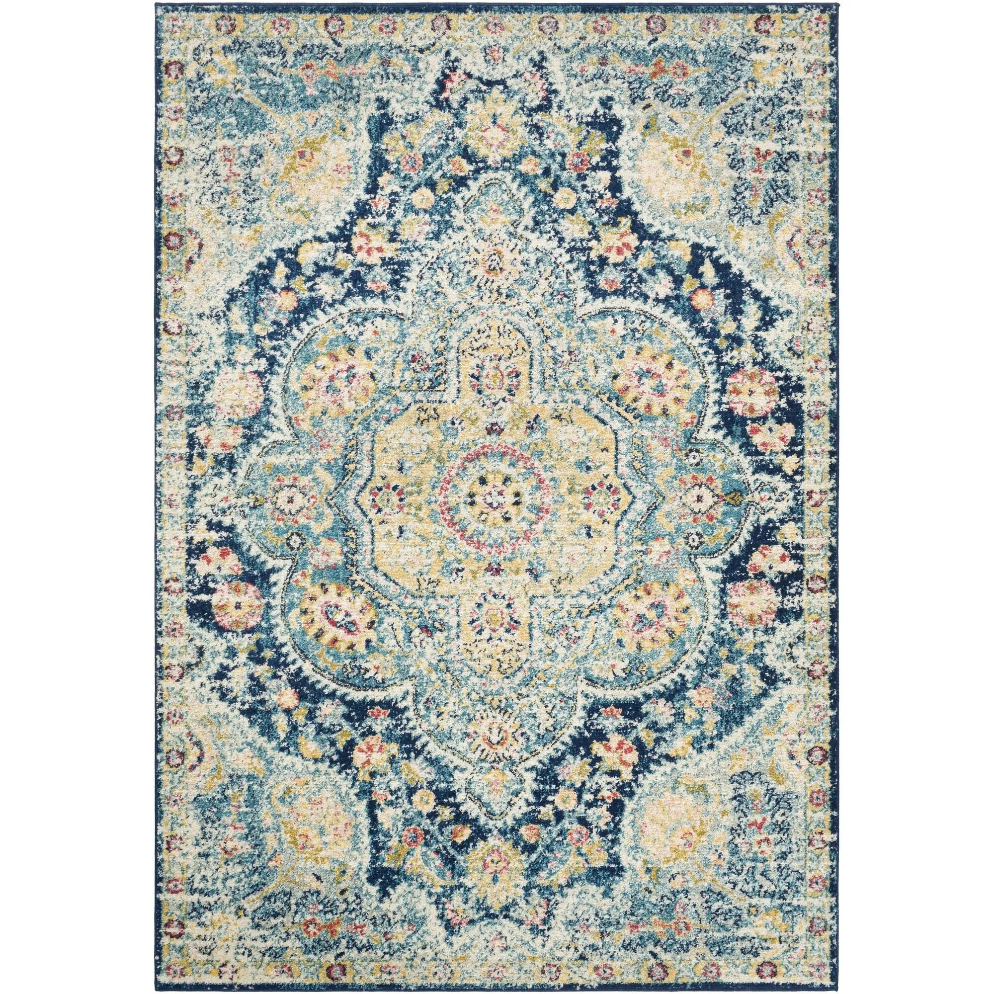 Livabliss Elaziz Updated Traditional Medallion Area Rug