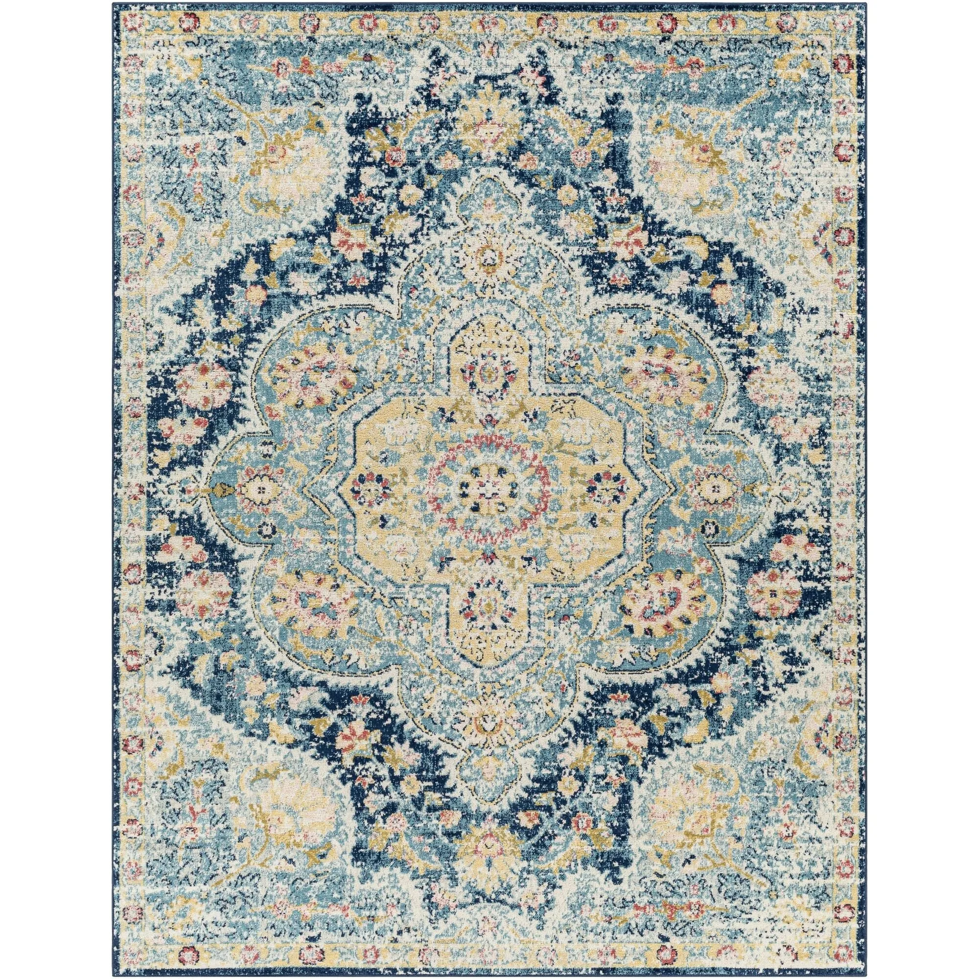Livabliss Elaziz Updated Traditional Medallion Area Rug