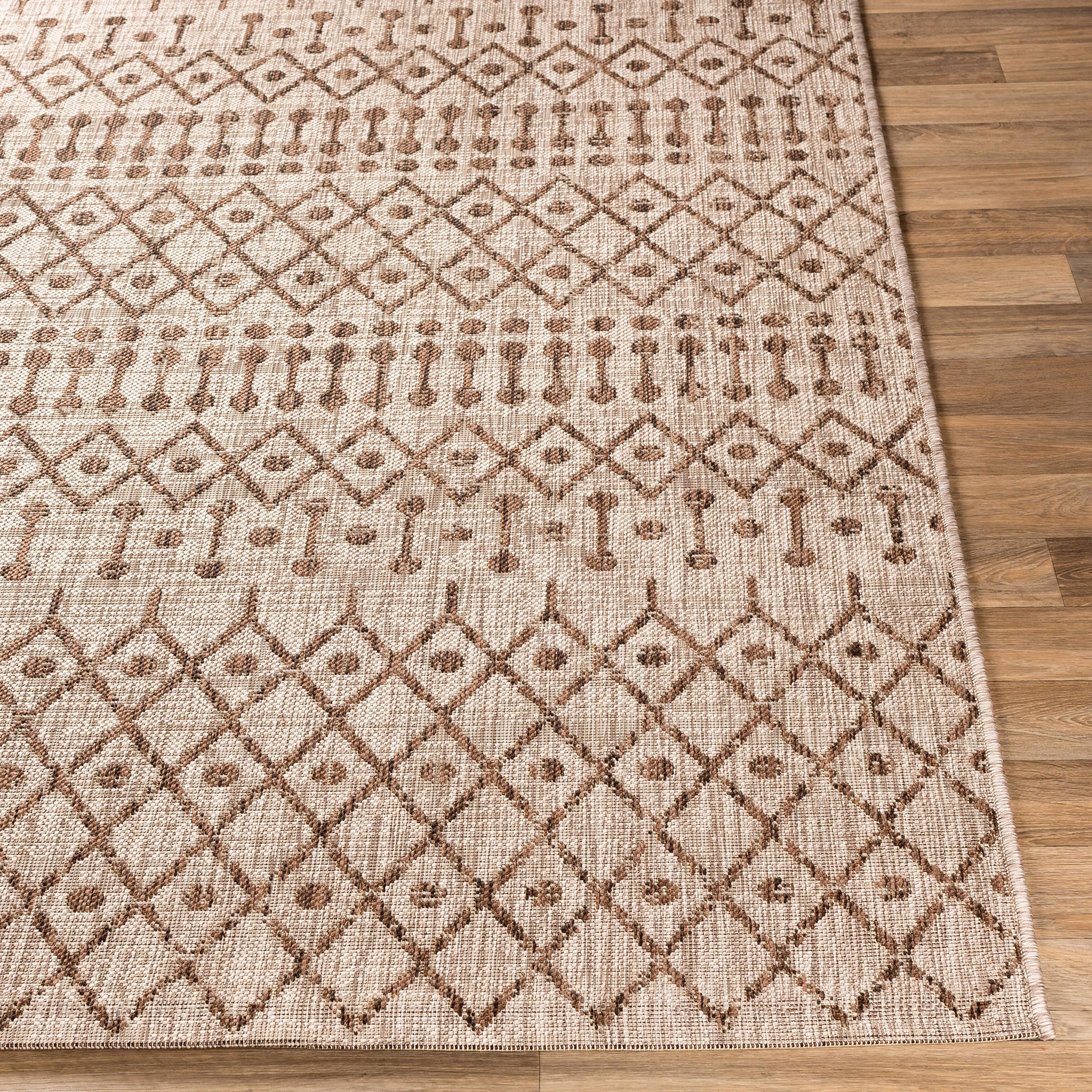 Livabliss Elpida Indoor/ Outdoor Moroccan Stripe Area Rug