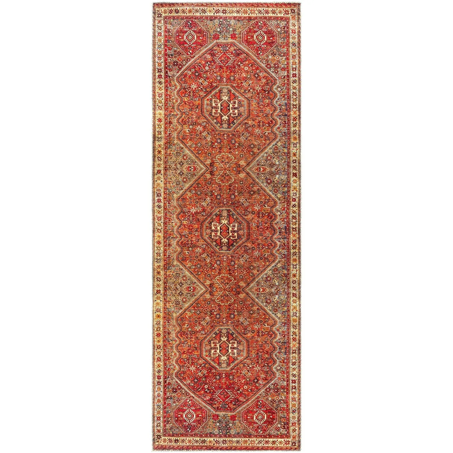Livabliss Ernestina Machine Washable Medallion Area Rug