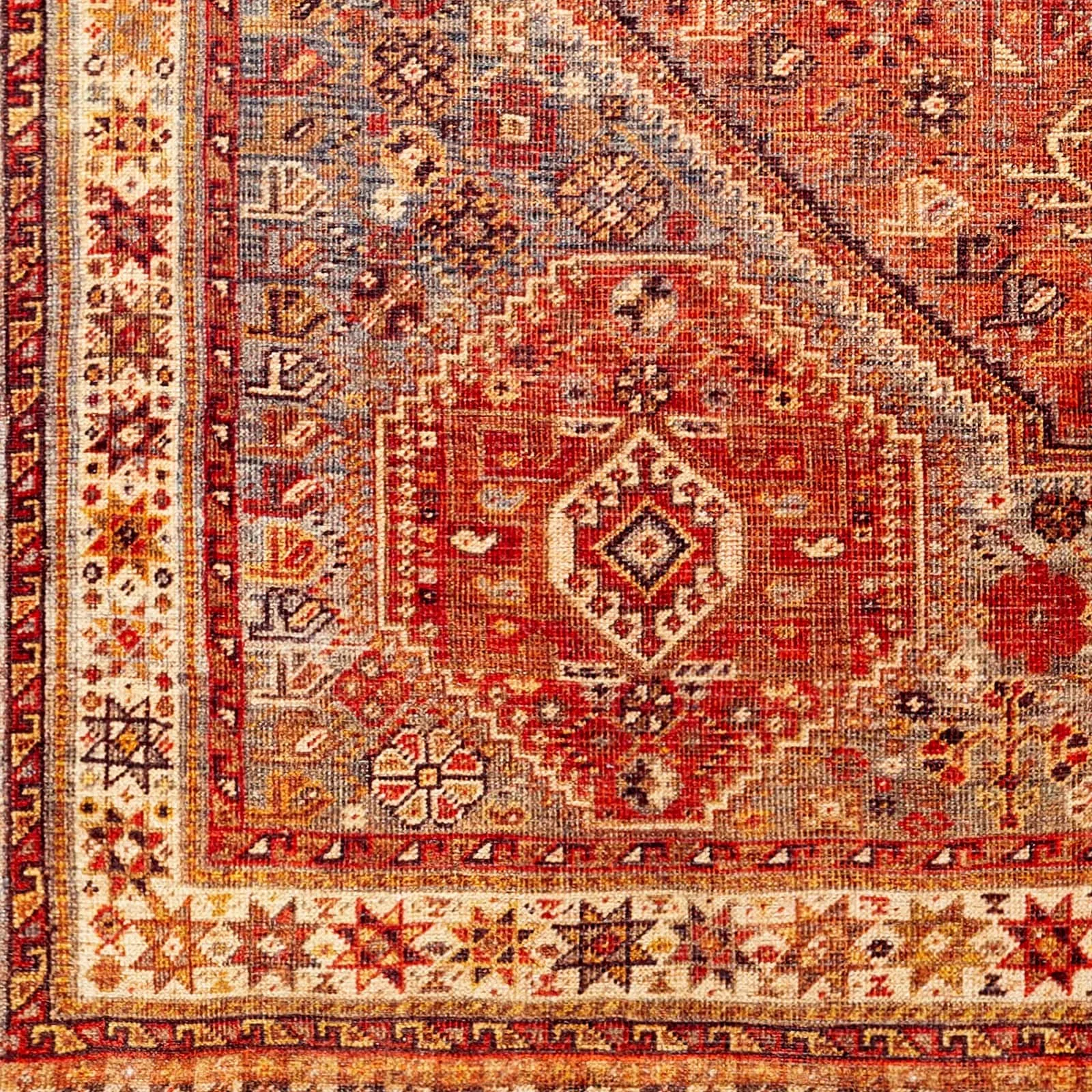 Livabliss Ernestina Machine Washable Medallion Area Rug