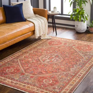 Livabliss Ernestina Machine Washable Medallion Area Rug