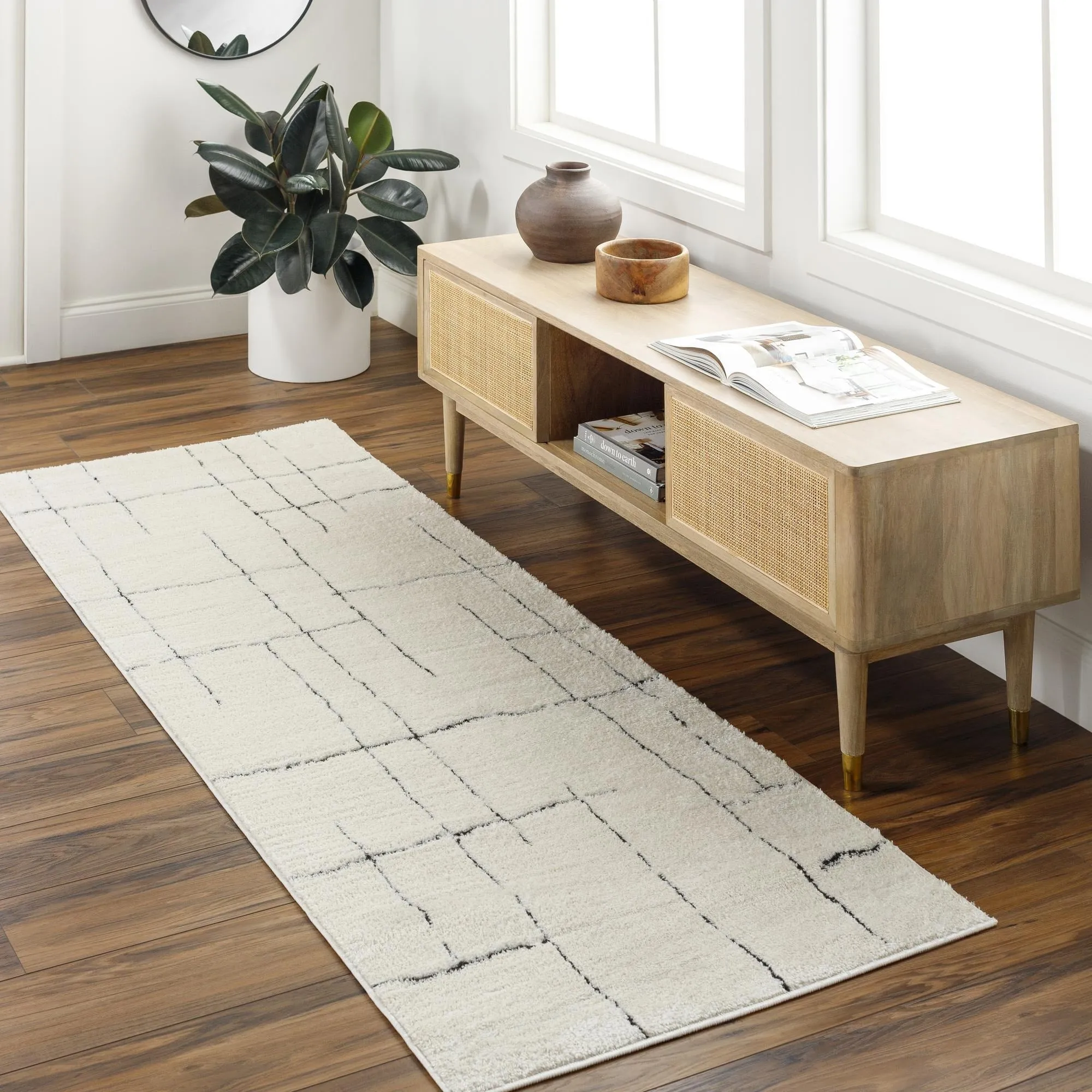 Livabliss Freud Minimalist Graphic Area Rug