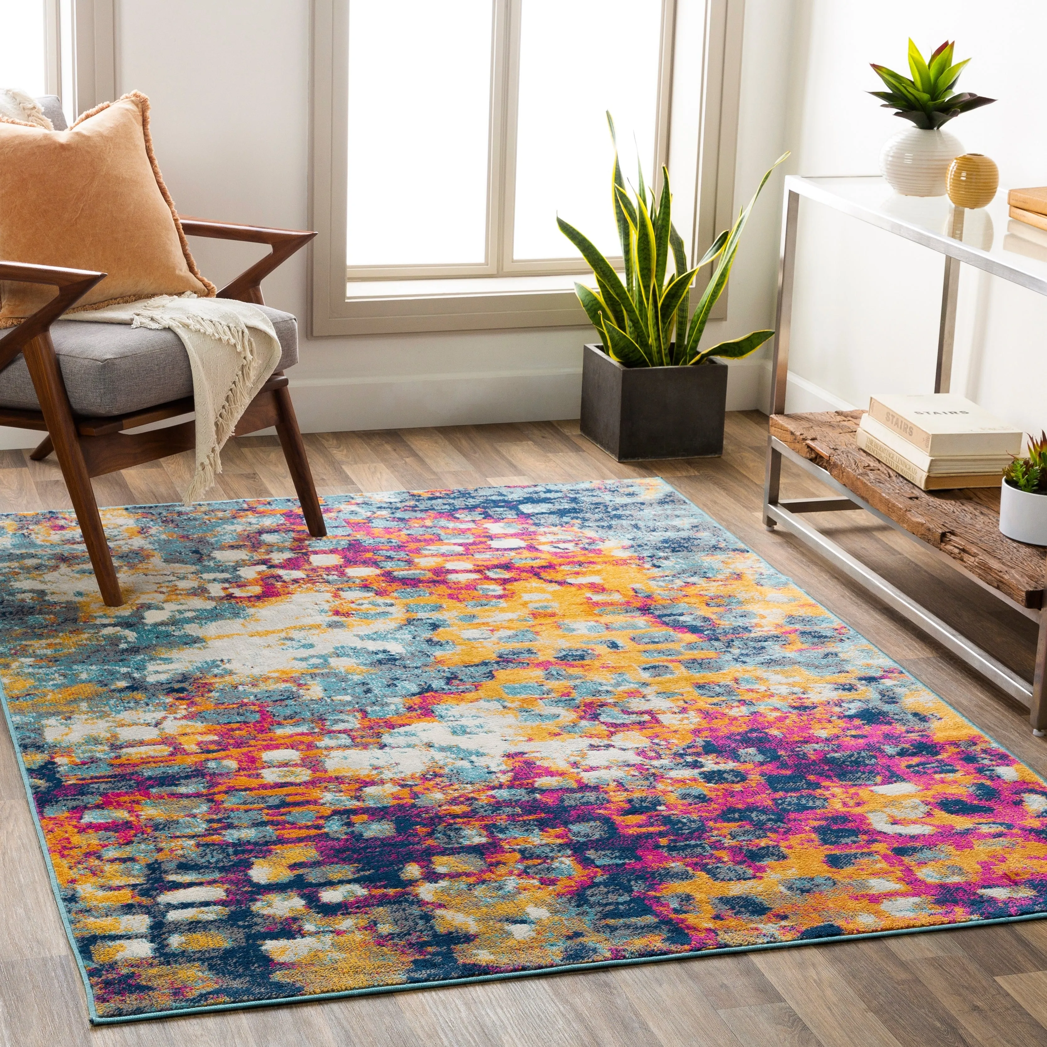 Livabliss Hank Vibrant Abstract Area Rug
