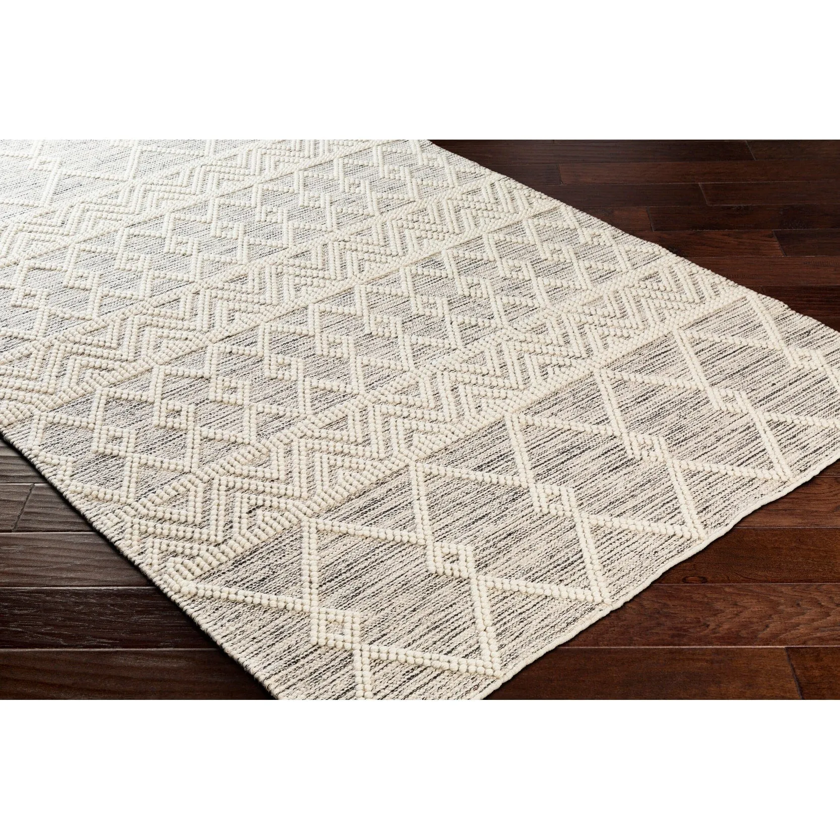 Livabliss Hygge Bohemian Trellis Hand Woven Area Rug