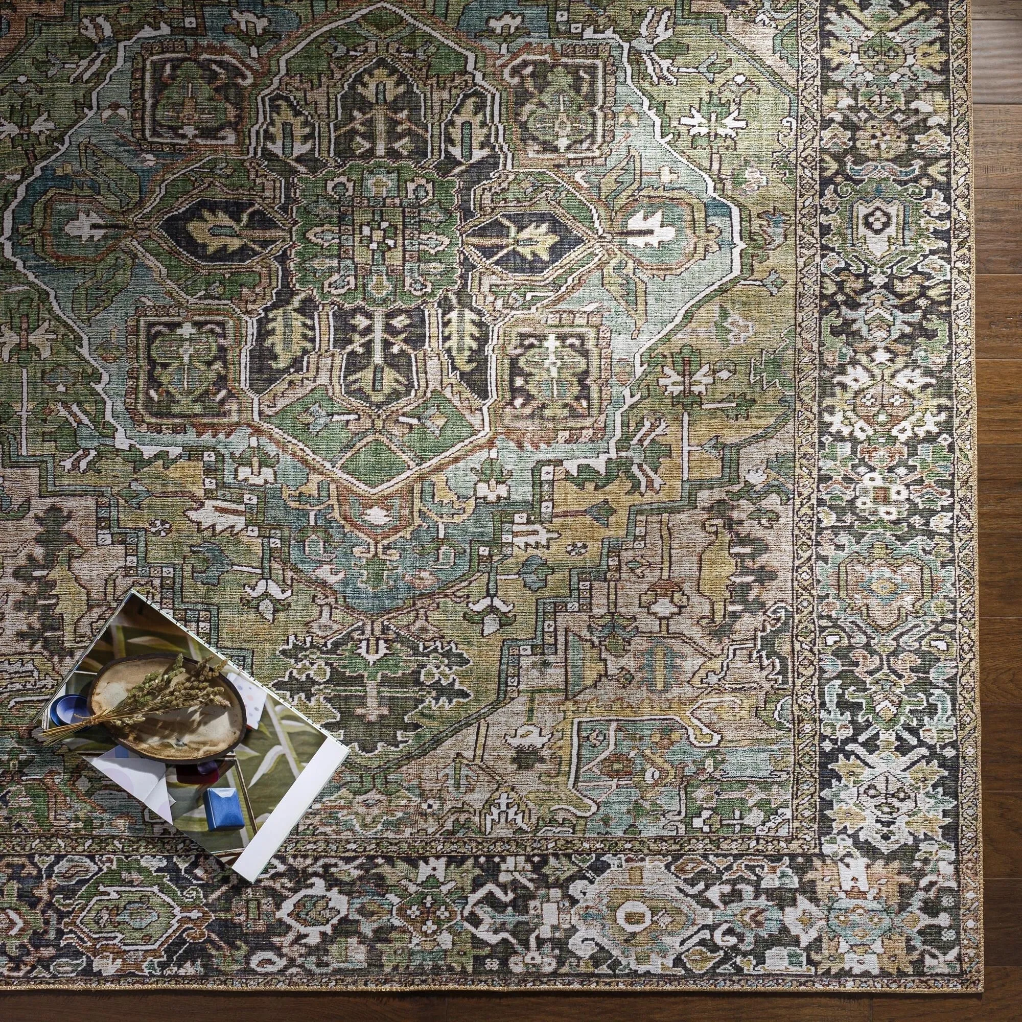 Livabliss Iris Updated Traditional Medallion Area Rug