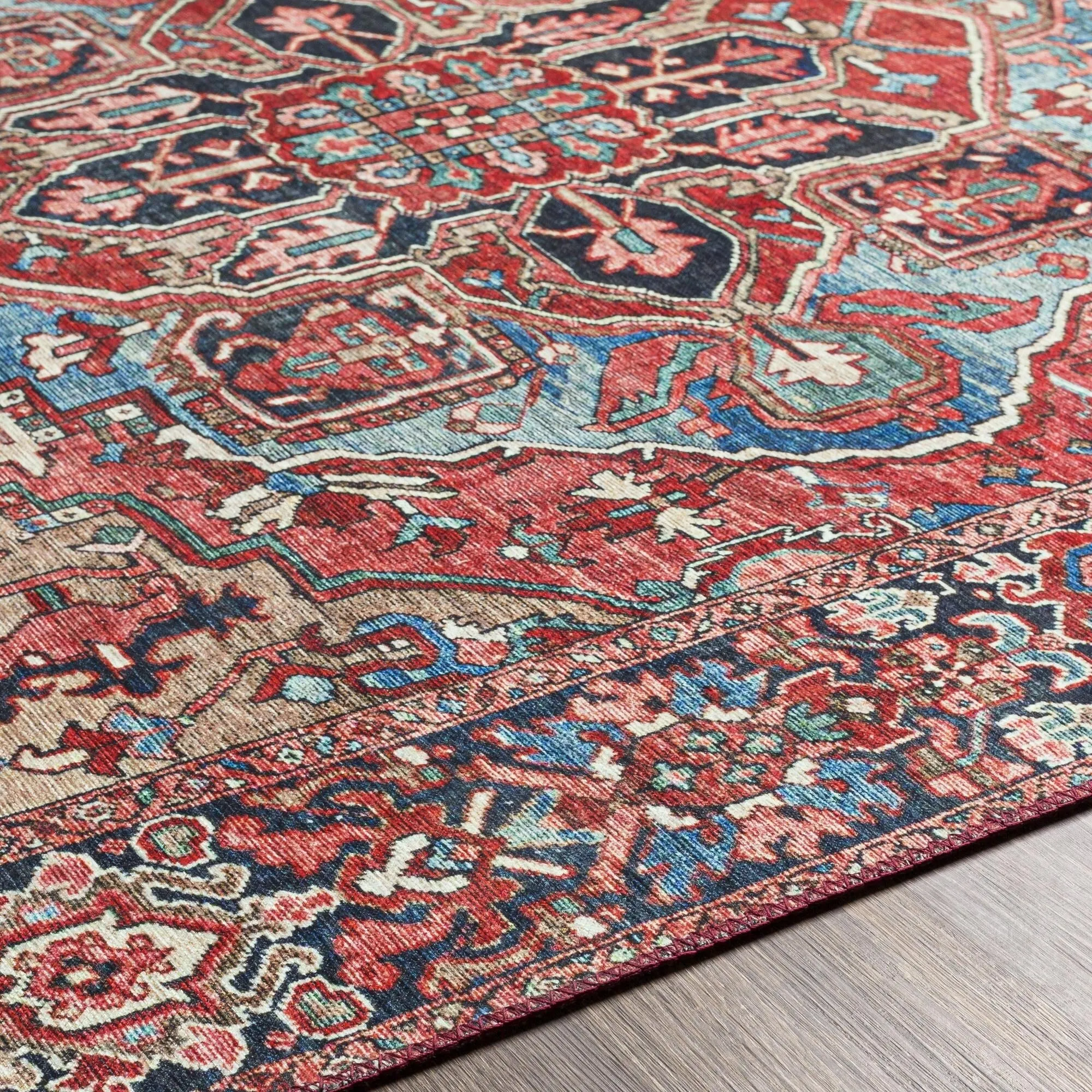 Livabliss Iris Updated Traditional Medallion Area Rug