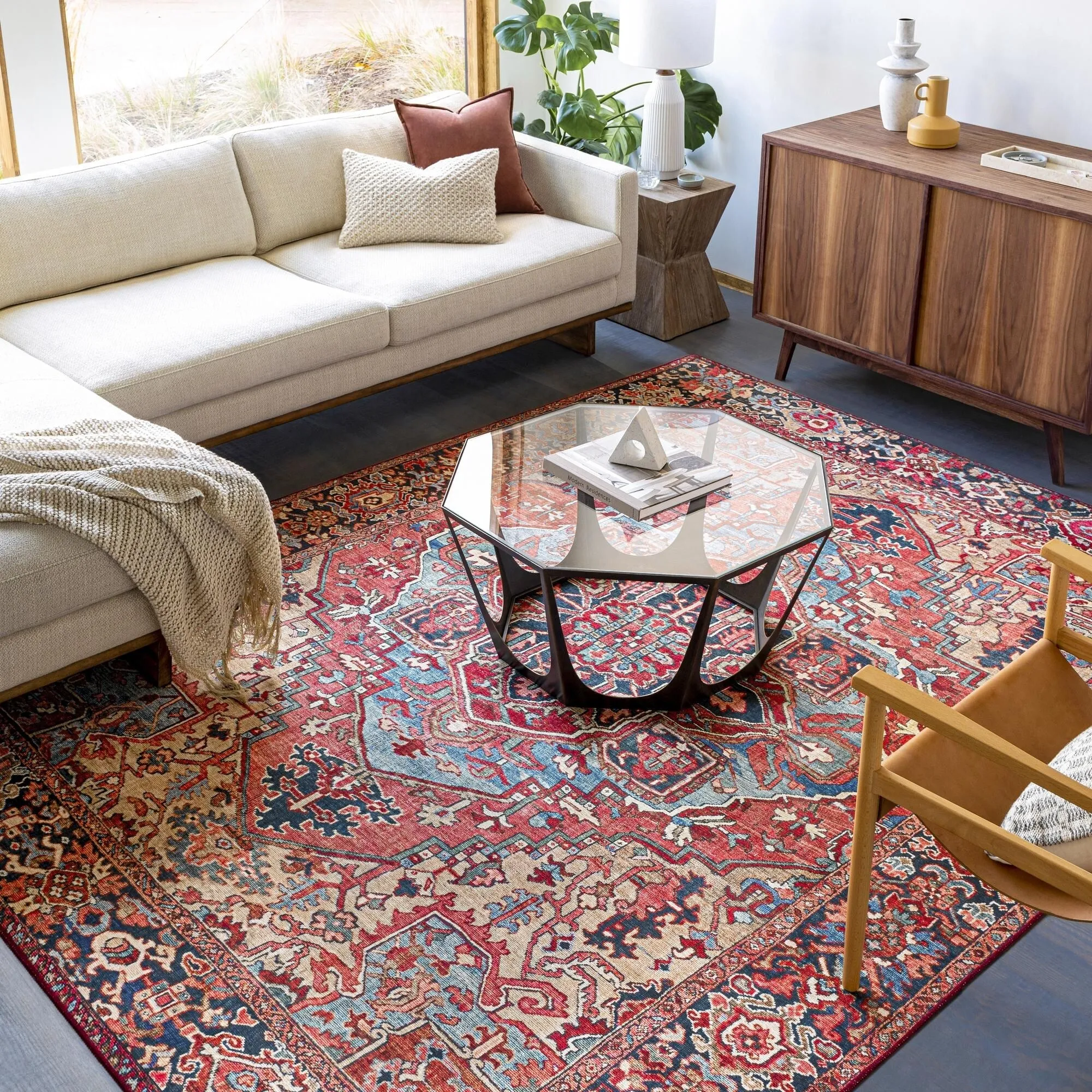 Livabliss Iris Updated Traditional Medallion Area Rug