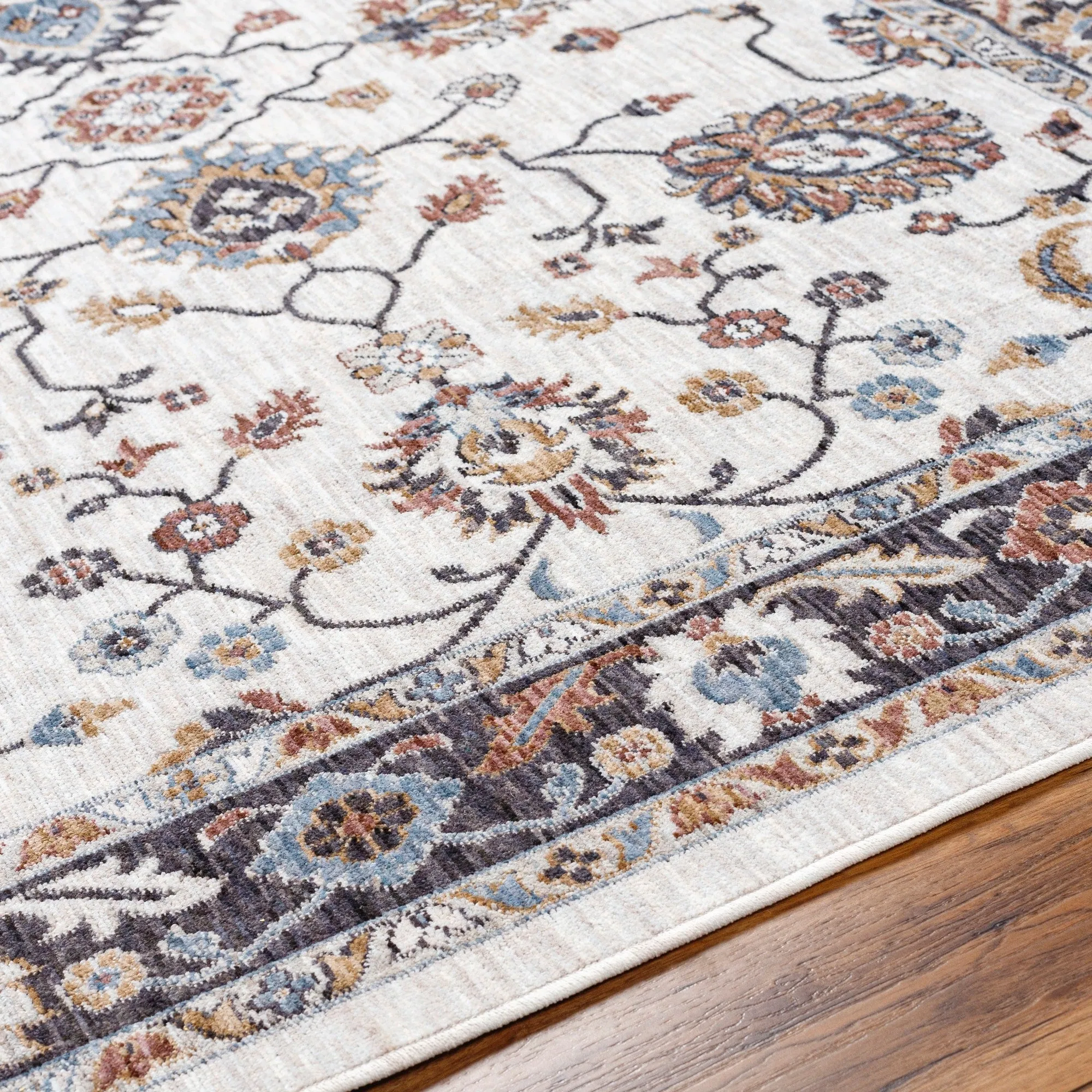 Livabliss Juliet Floral Recycled Indoor / Outdoor Area Rug