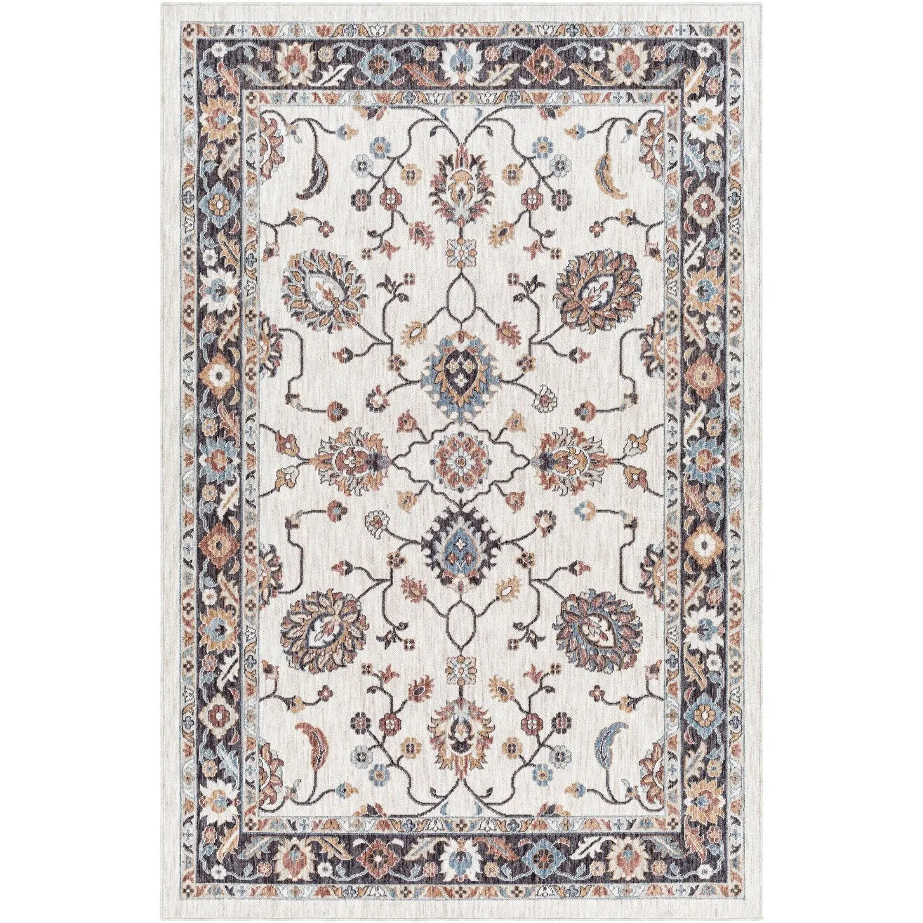 Livabliss Juliet Floral Recycled Indoor / Outdoor Area Rug