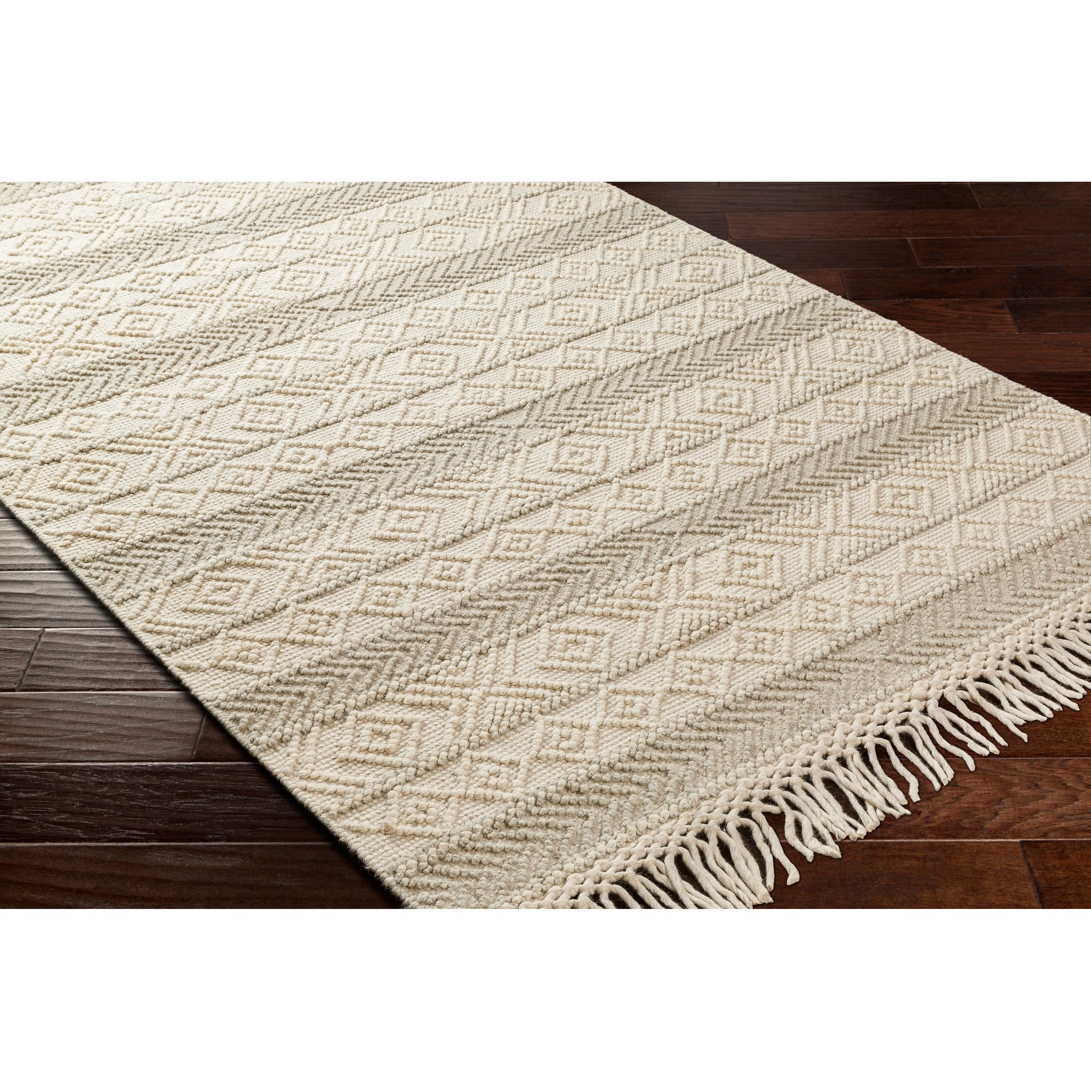 Livabliss Kiriath Handmade Bohemian Stripe Wool Blend Area Rug