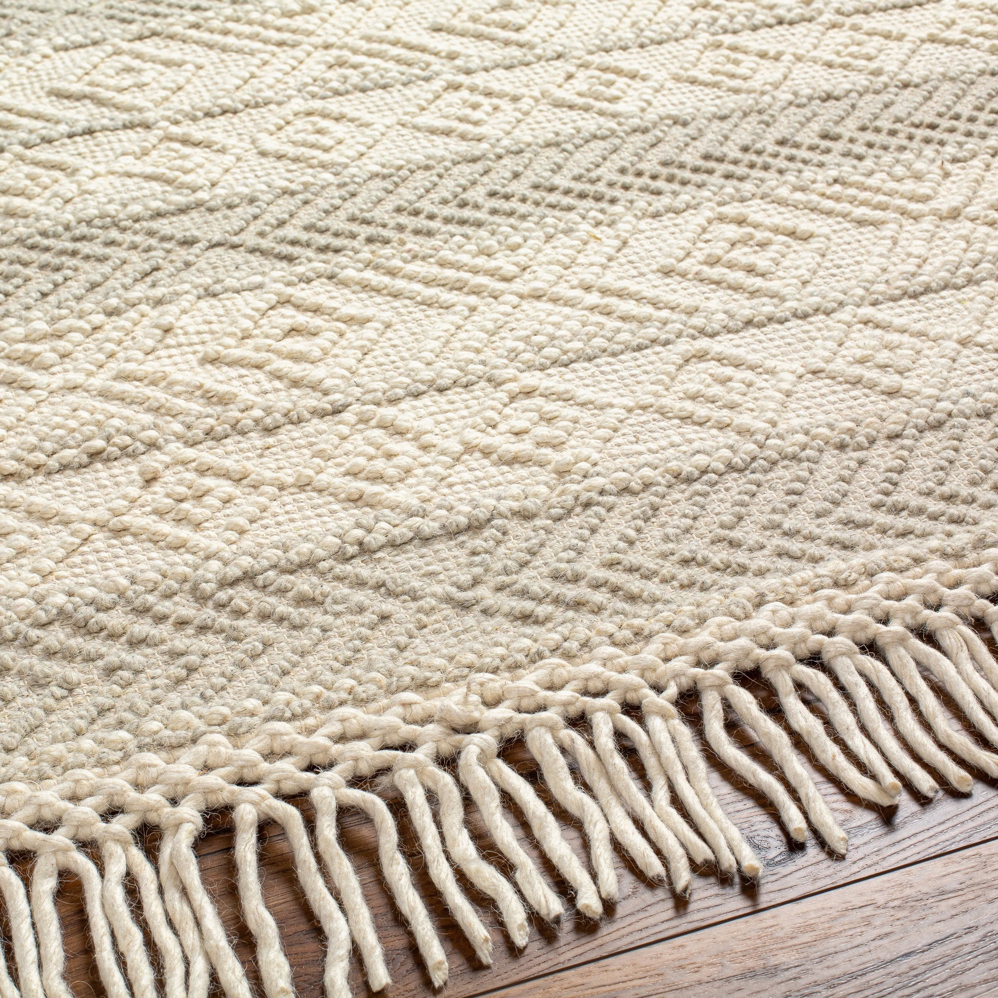 Livabliss Kiriath Handmade Bohemian Stripe Wool Blend Area Rug