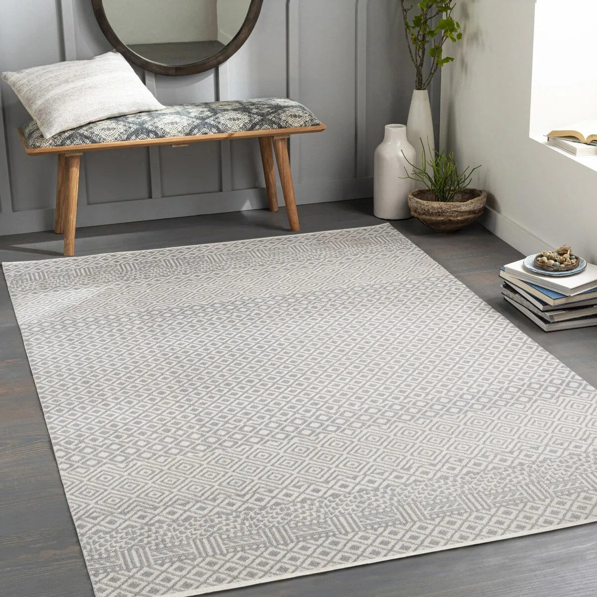 Livabliss Lavadora Global Machine Washable Area Rug
