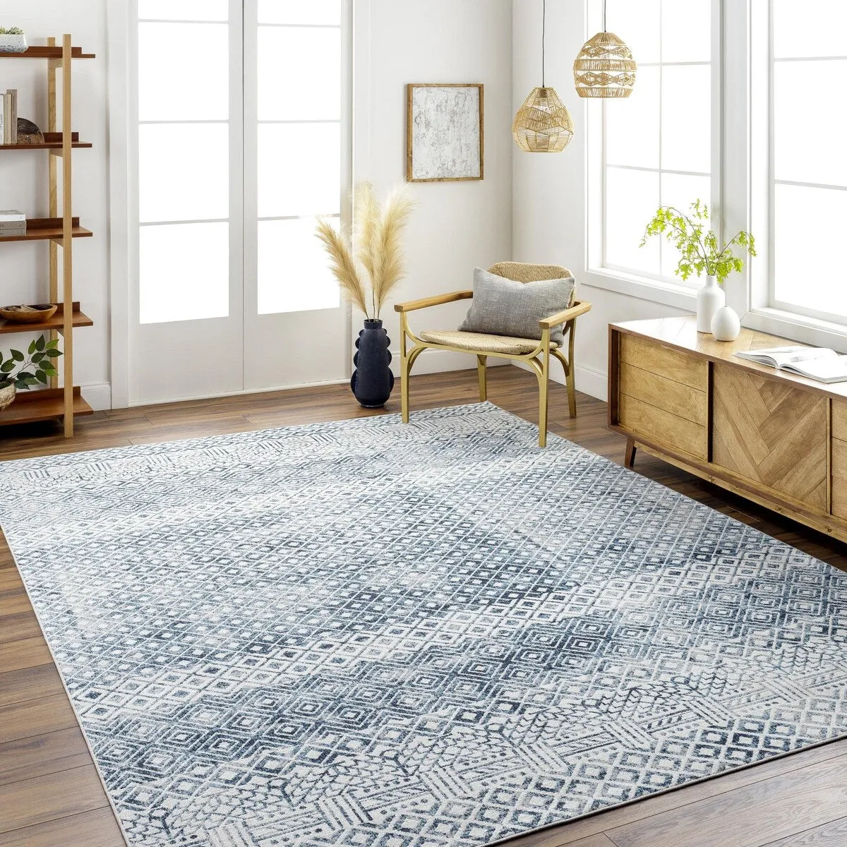 Livabliss Lavadora Global Machine Washable Area Rug