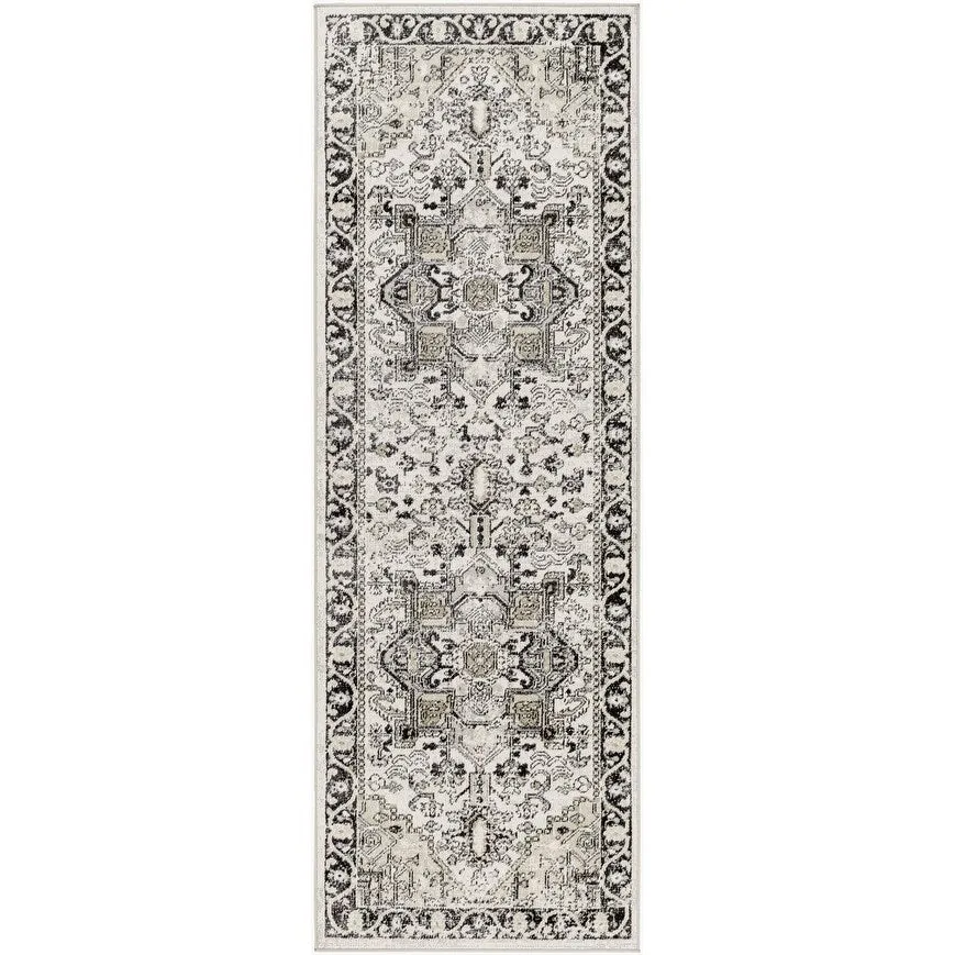 Livabliss Lavadora Updated Traditional Medallion Washable Area Rug
