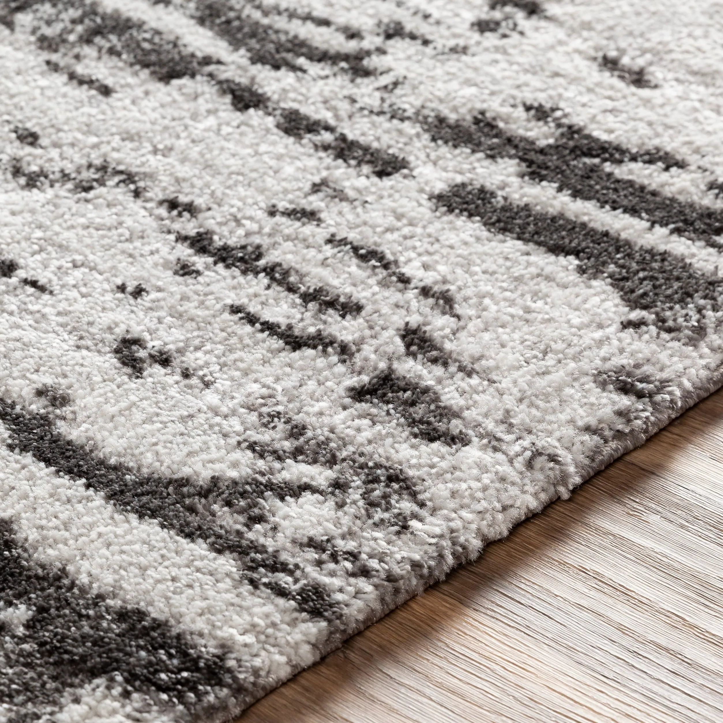 Livabliss Lido Plush Striped Area Rug