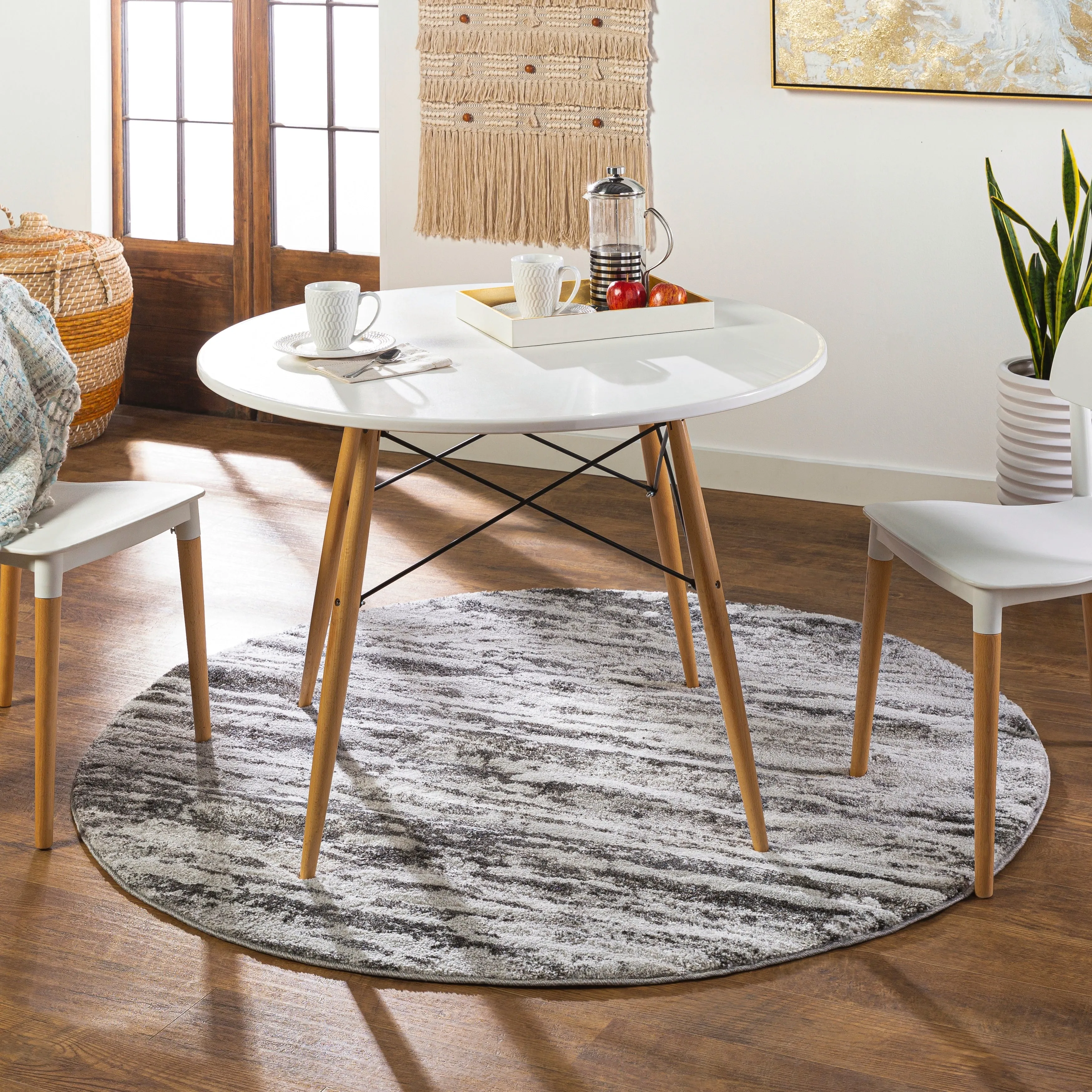 Livabliss Lido Plush Striped Area Rug