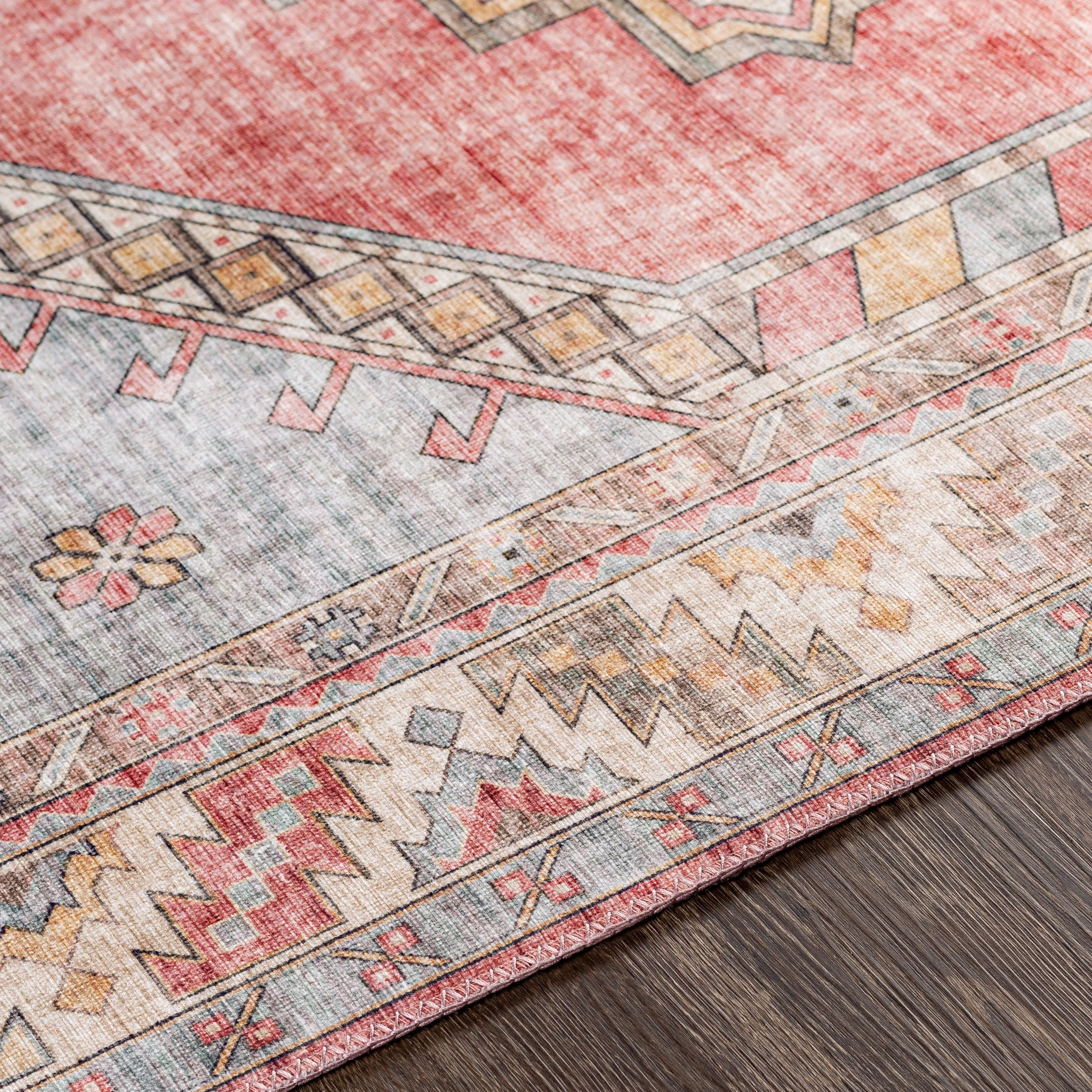 Livabliss Lilibet Persian Diamond Printed Area Rug