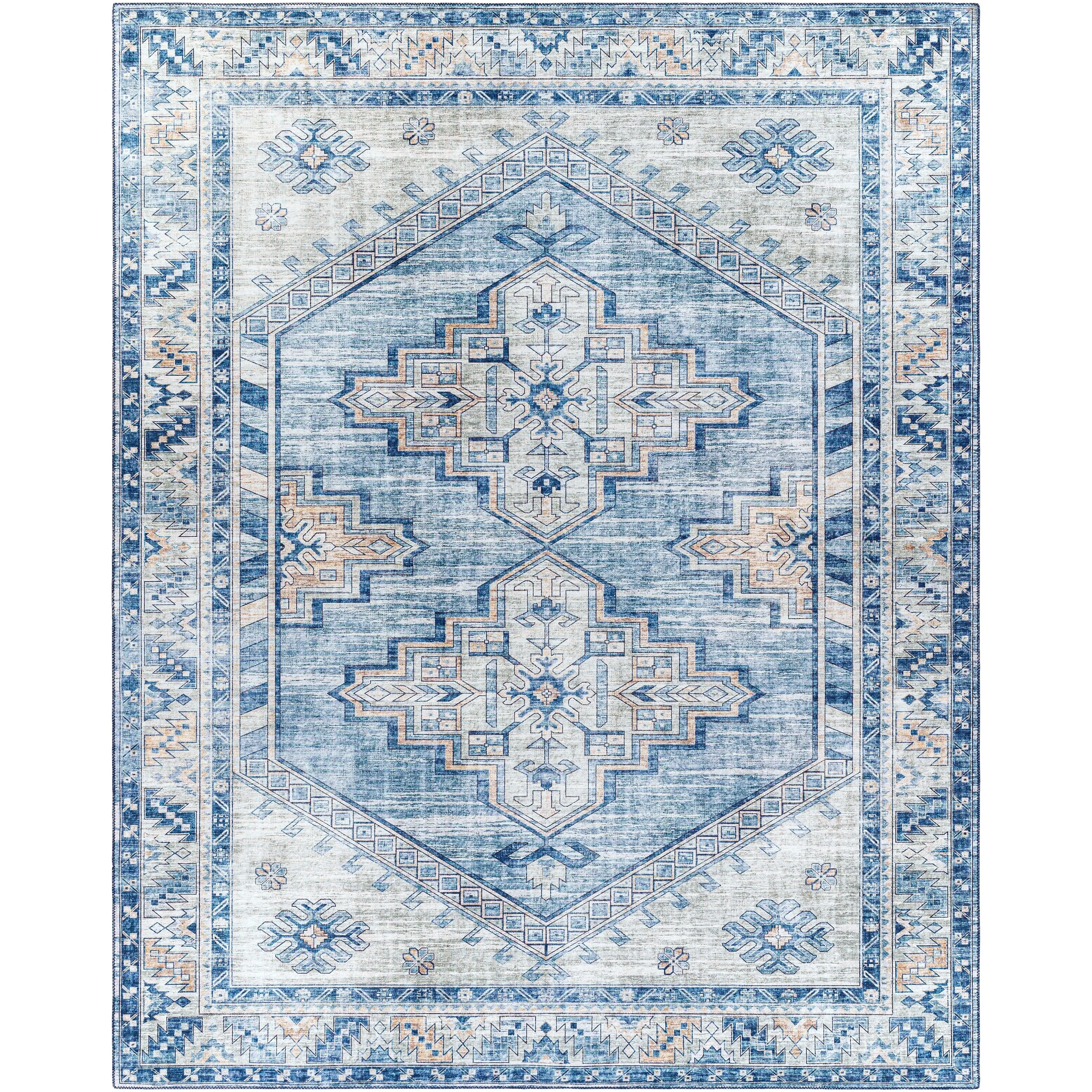 Livabliss Lilibet Persian Diamond Printed Area Rug