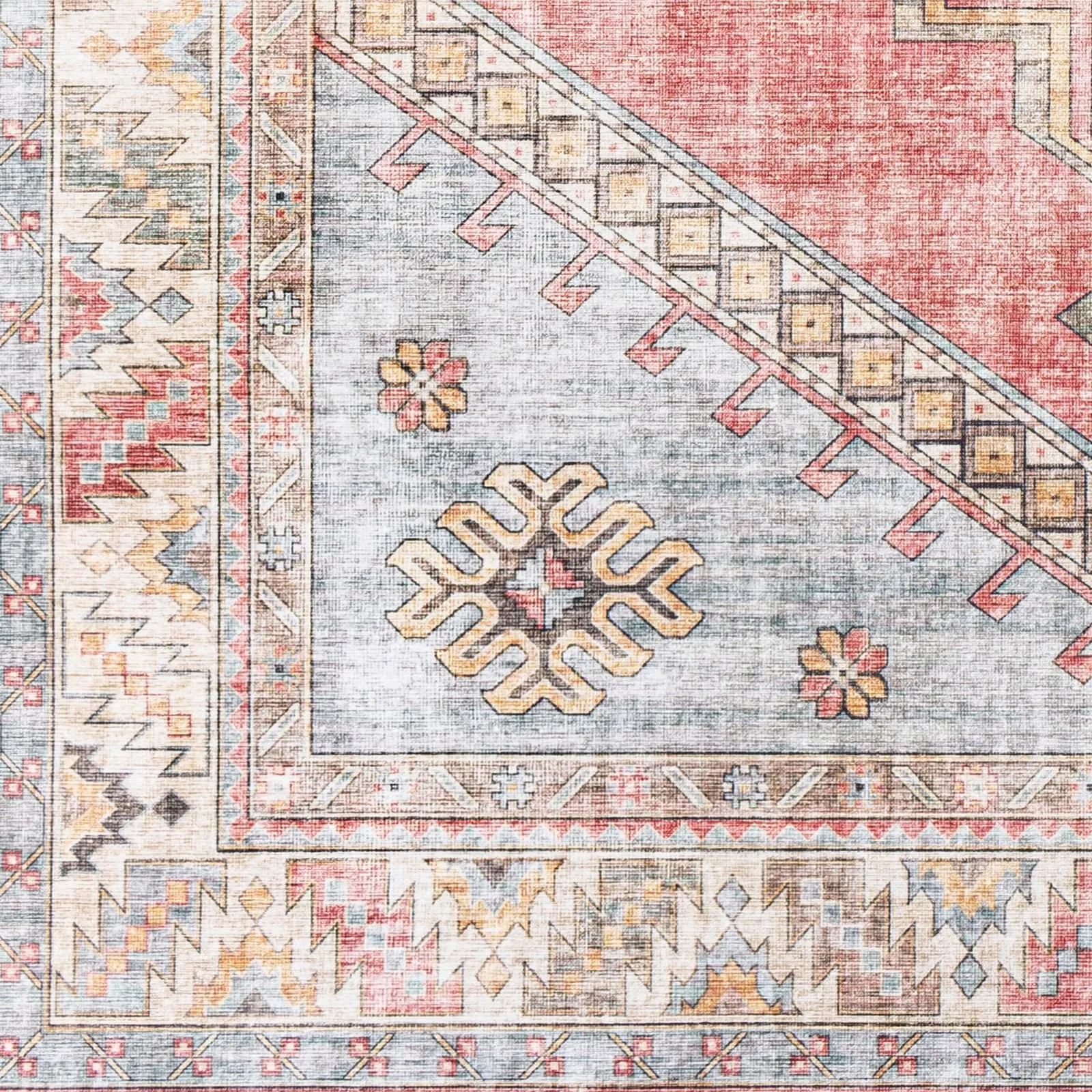 Livabliss Lilibet Persian Diamond Printed Area Rug