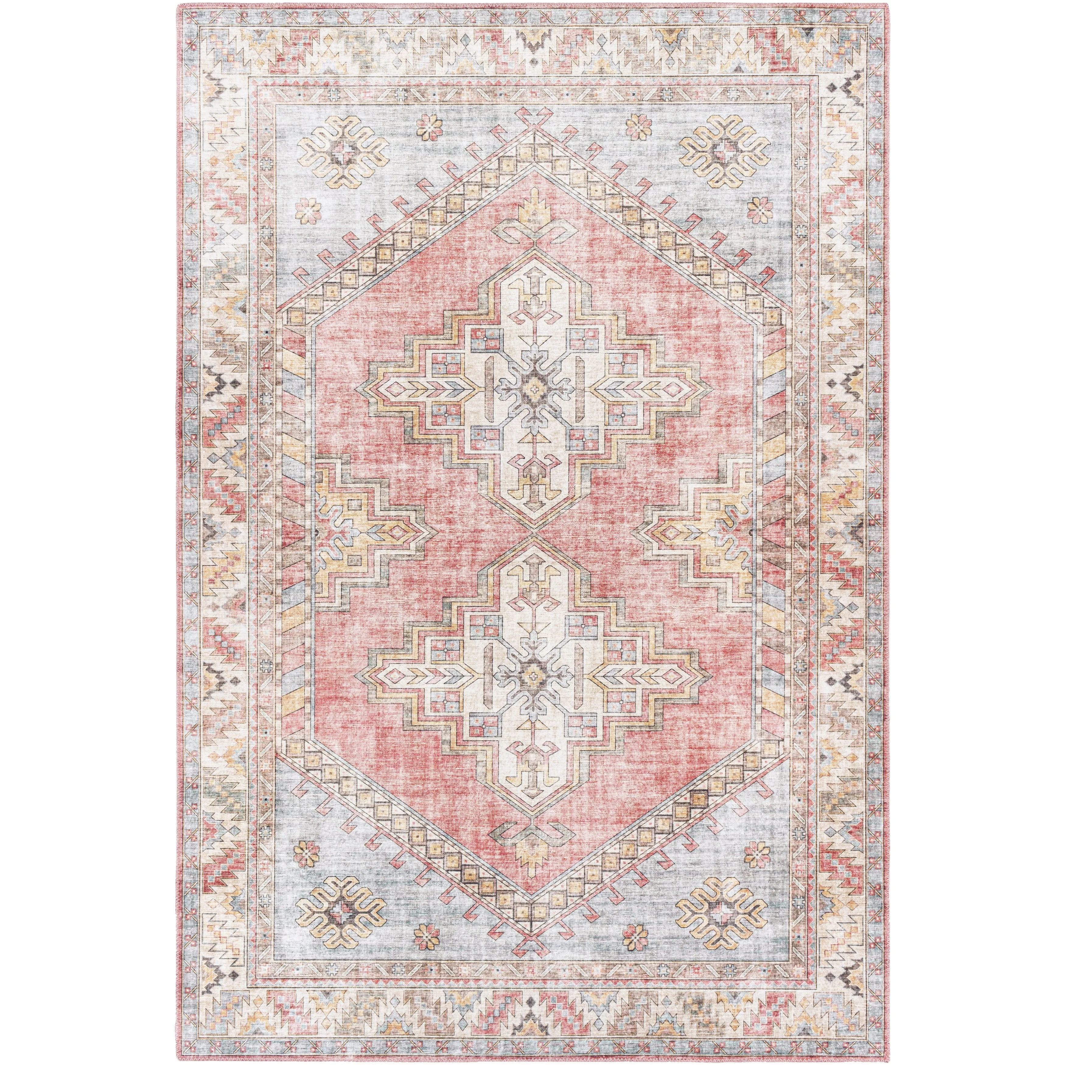 Livabliss Lilibet Persian Diamond Printed Area Rug
