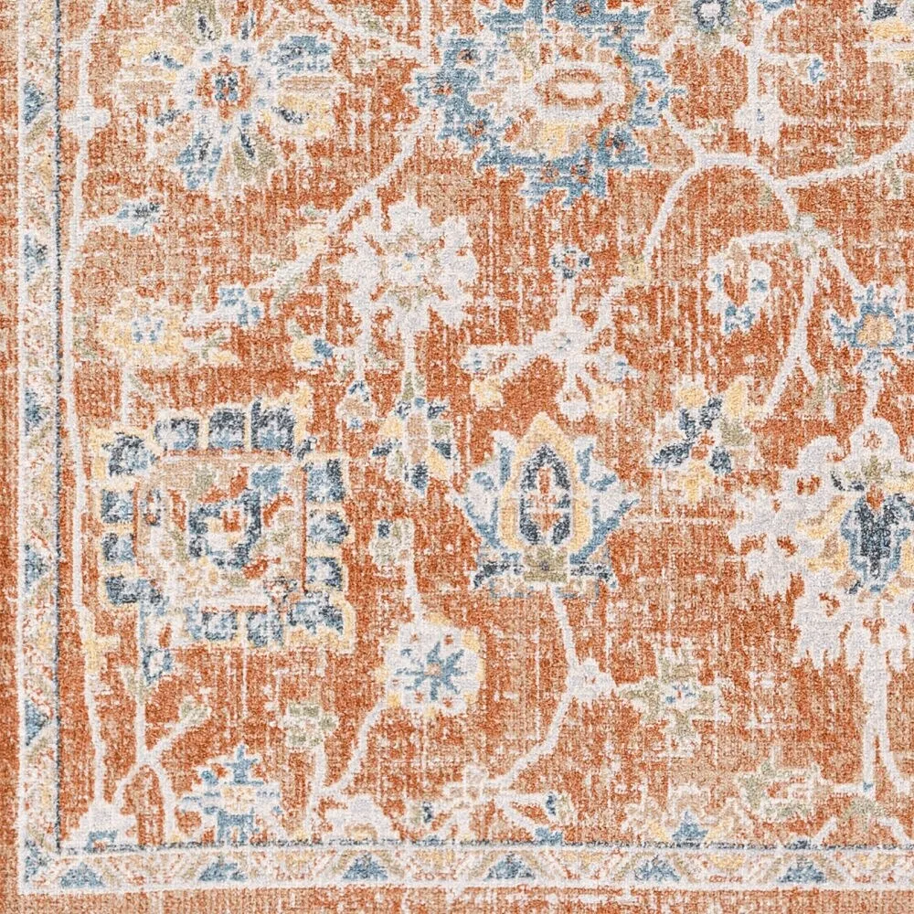 Livabliss Lillian Machine Washable Transitional Floral Area Rug