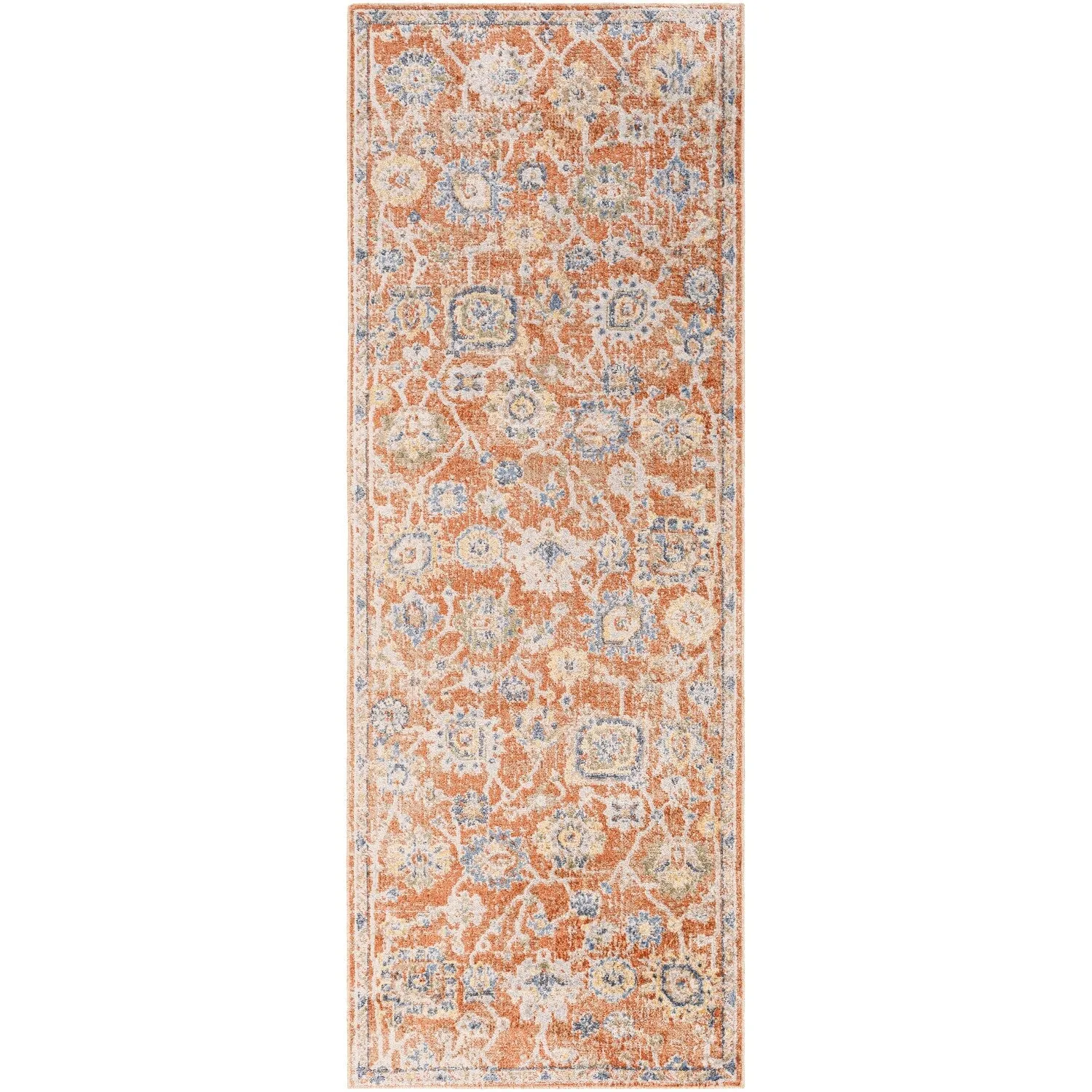 Livabliss Lillian Machine Washable Transitional Floral Area Rug