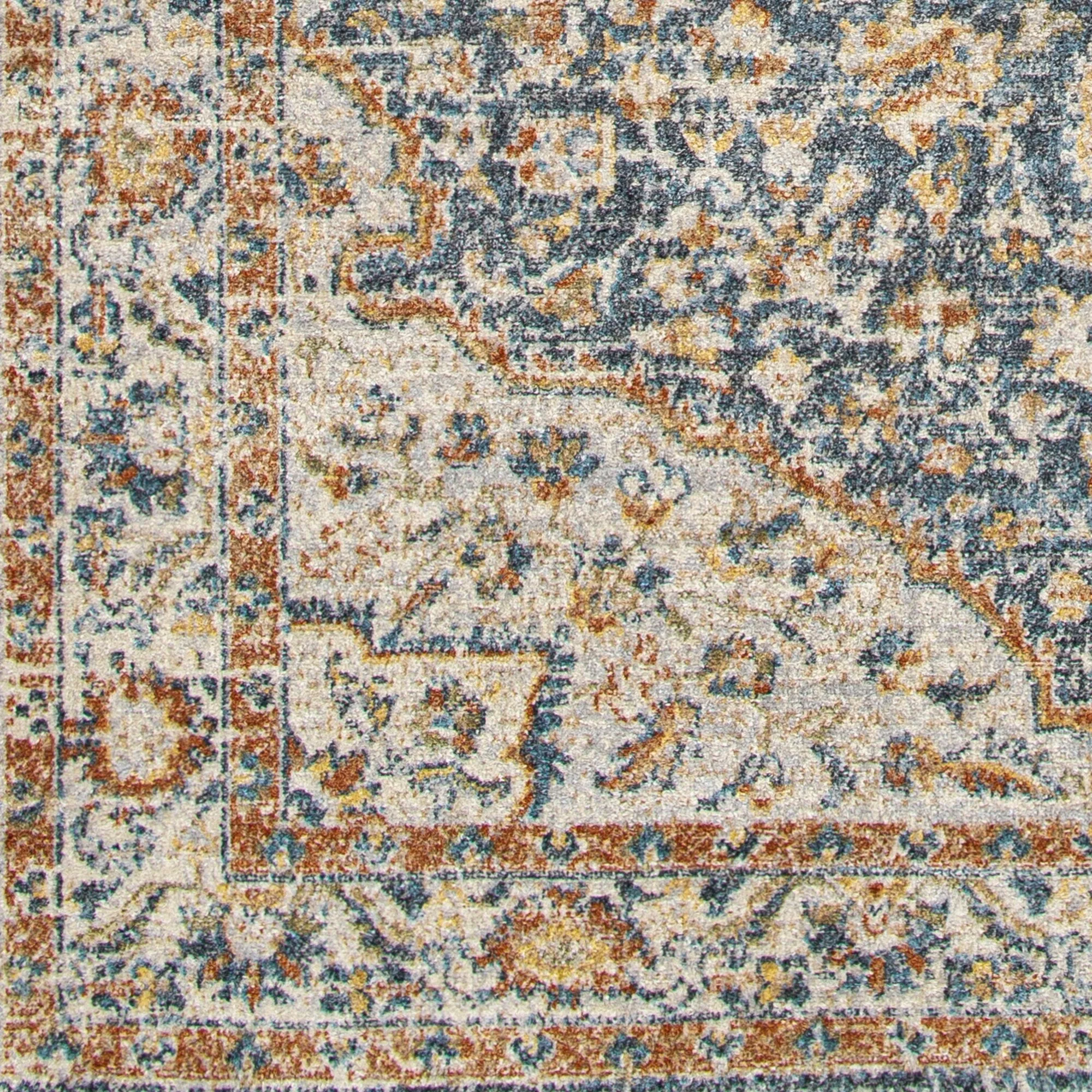 Livabliss Lillian Persian Medallion Machine Washable Area Rug