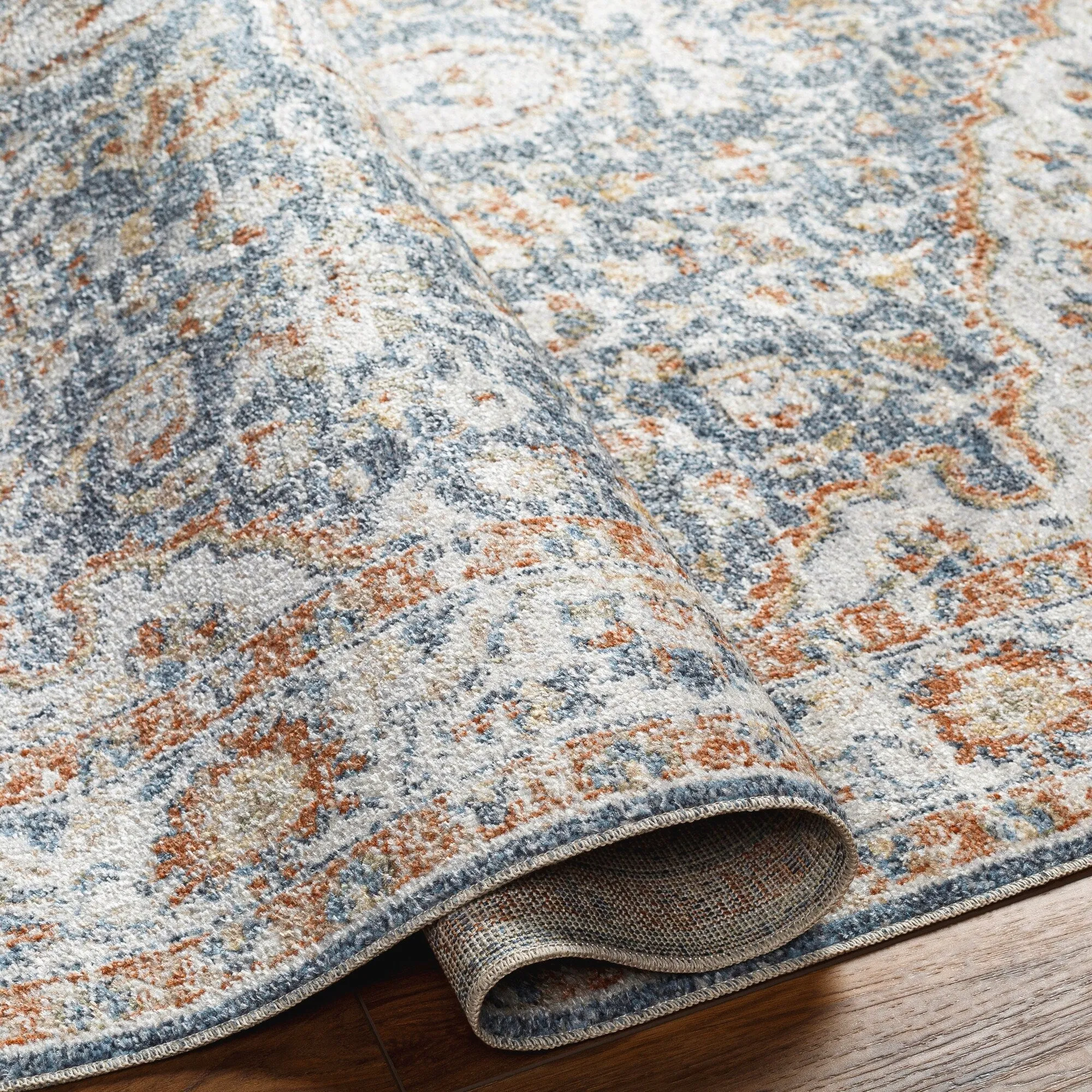 Livabliss Lillian Persian Medallion Machine Washable Area Rug