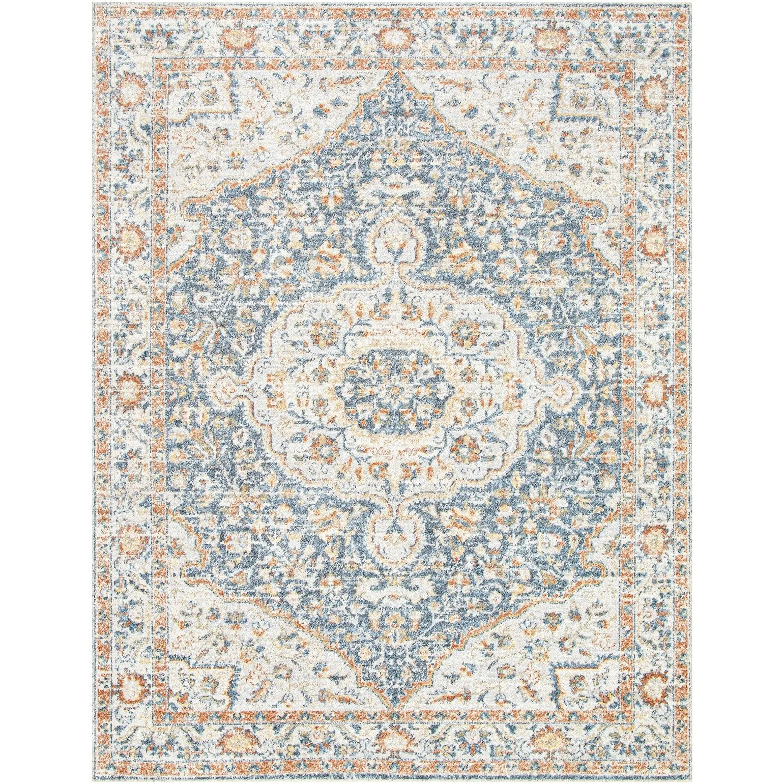 Livabliss Lillian Persian Medallion Machine Washable Area Rug
