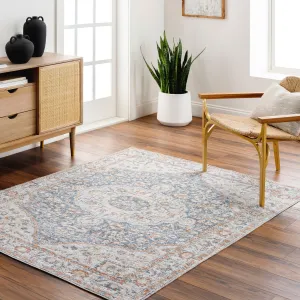 Livabliss Lillian Persian Medallion Machine Washable Area Rug