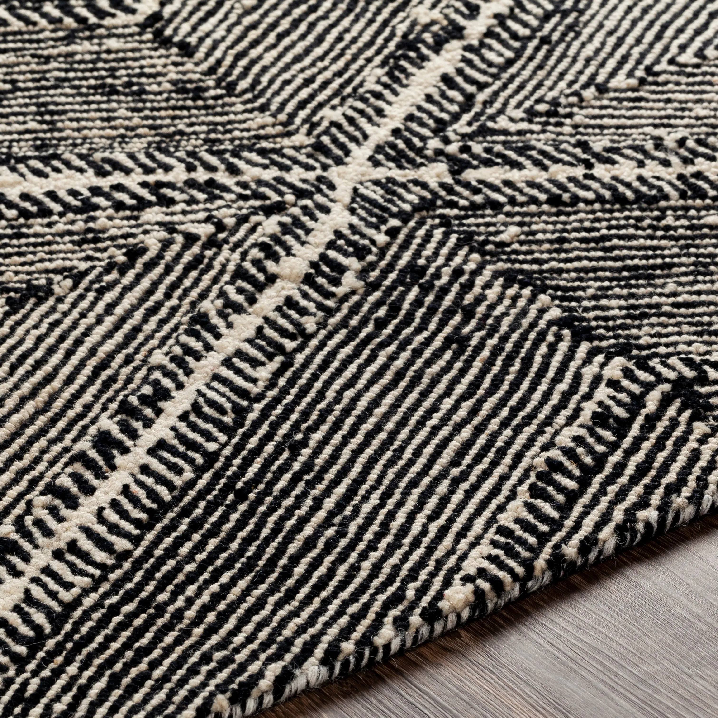 Livabliss Manu Handmade Wool Farmhouse Area Rug