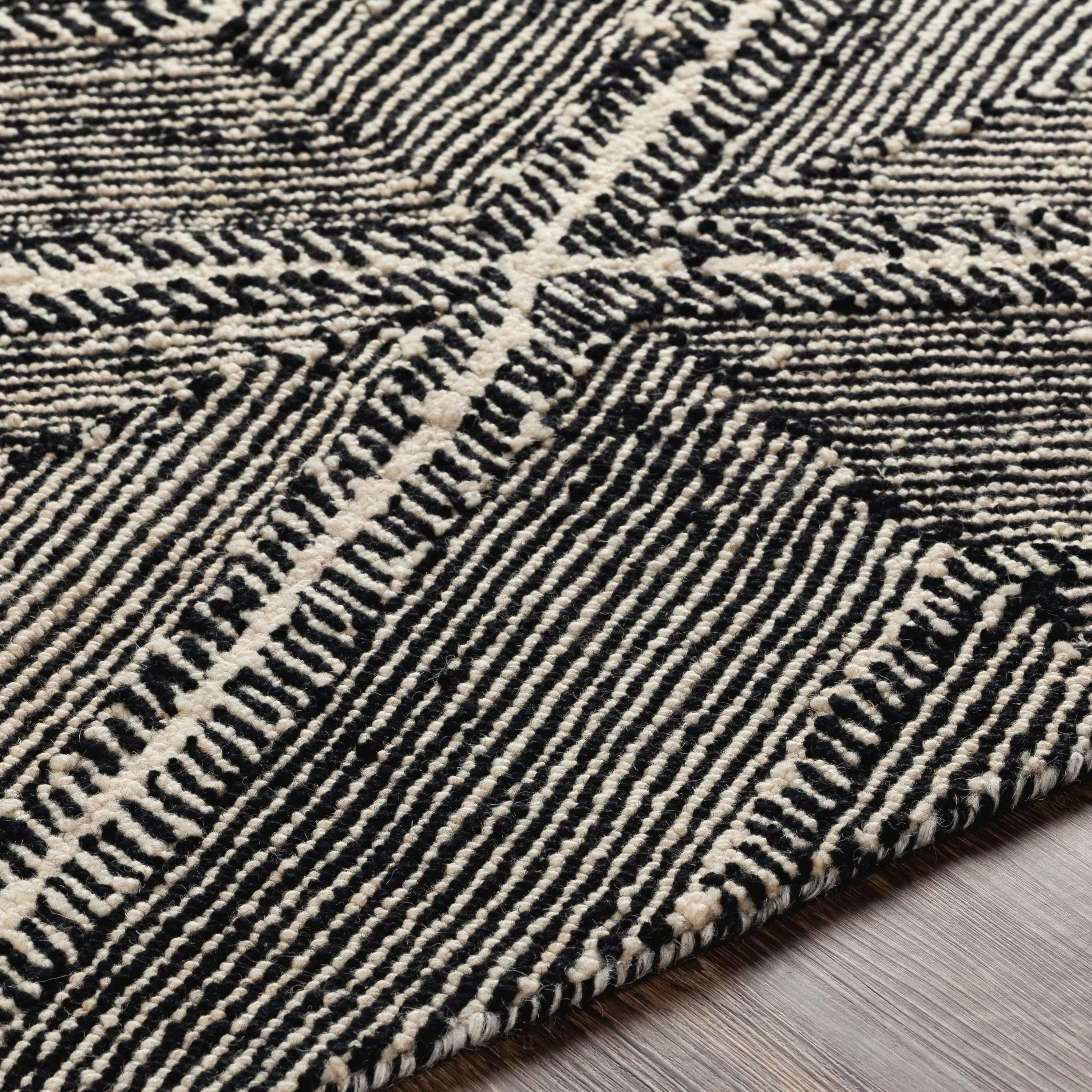 Livabliss Manu Handmade Wool Farmhouse Area Rug