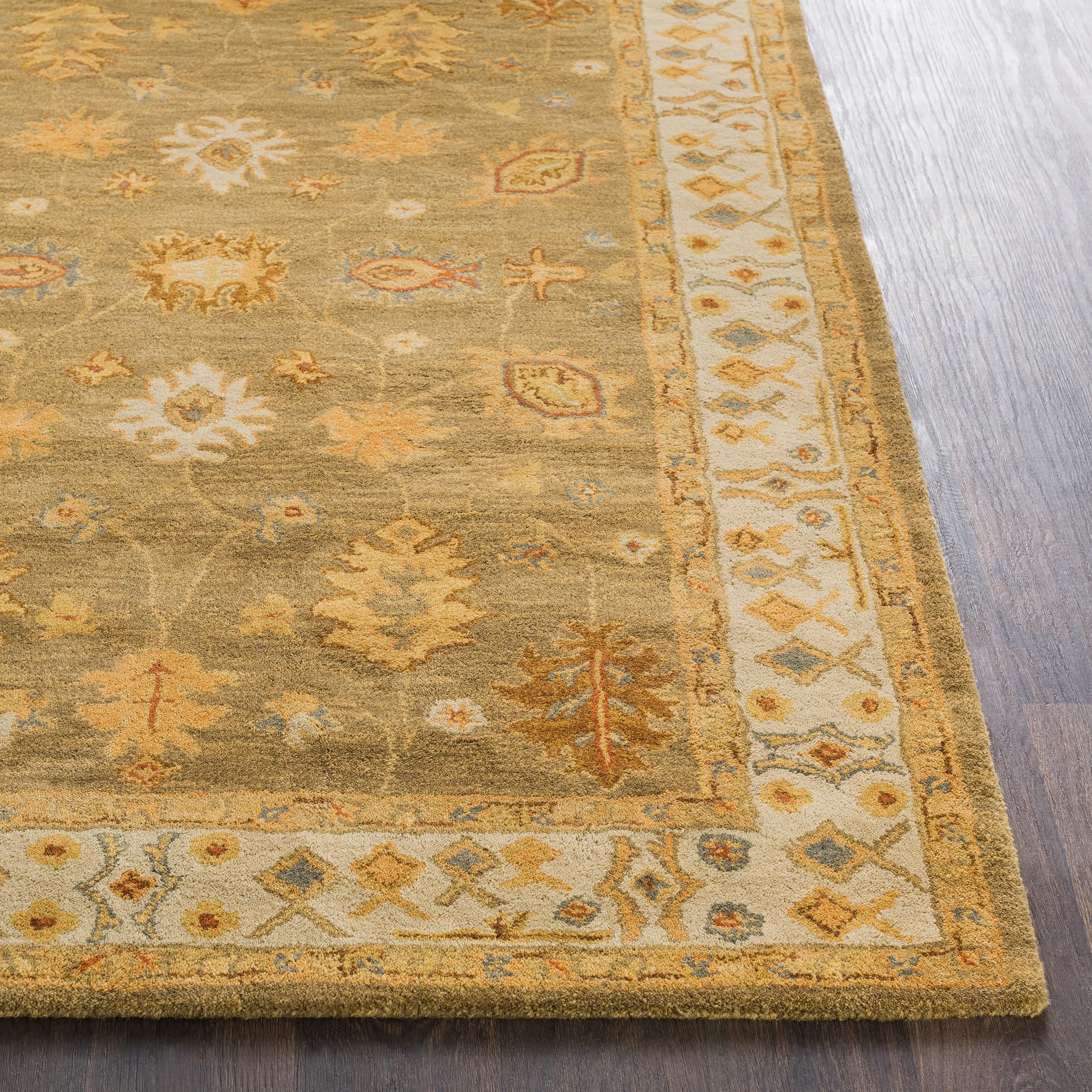 Livabliss McCoy Hand-tufted Bordered Wool Area Rug