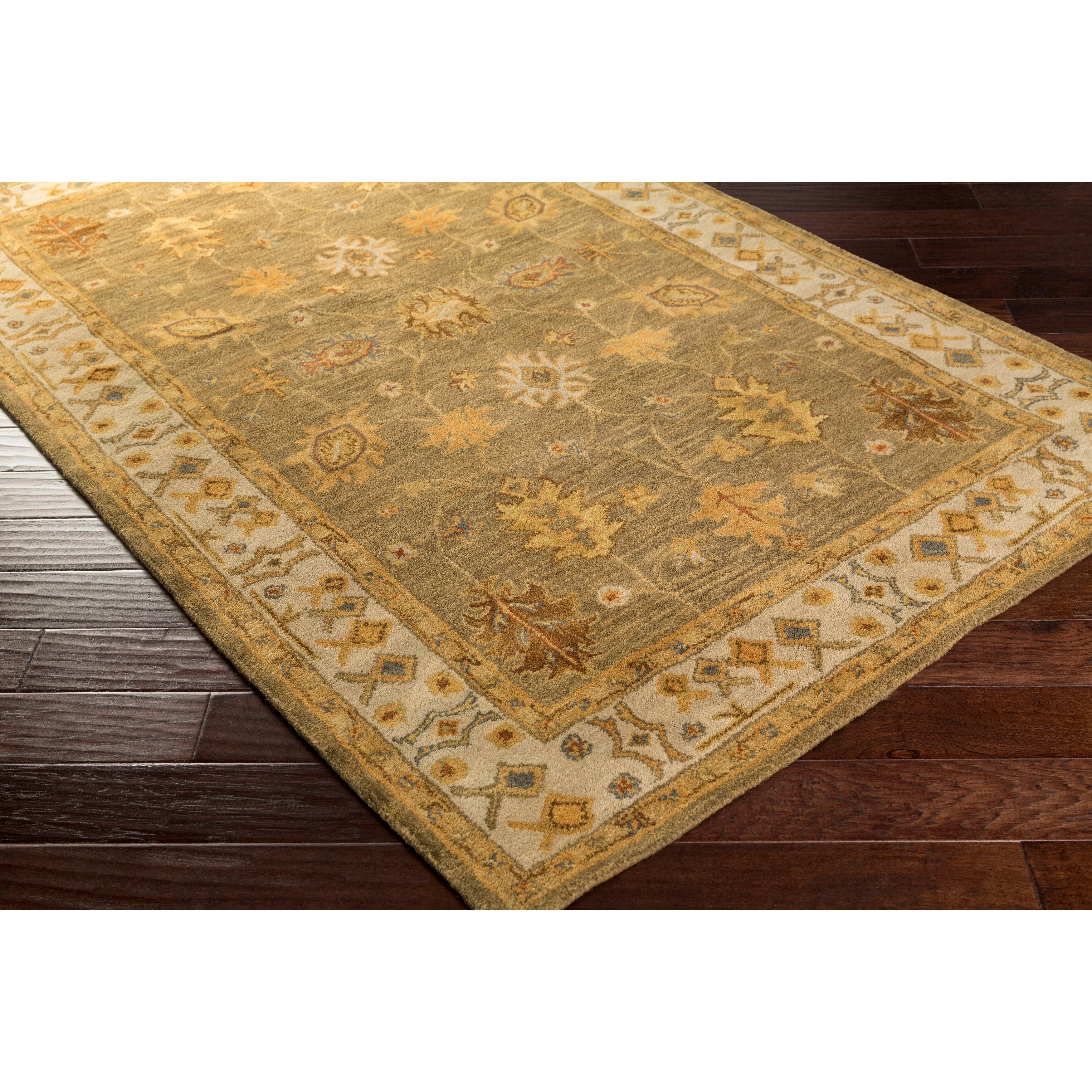 Livabliss McCoy Hand-tufted Bordered Wool Area Rug