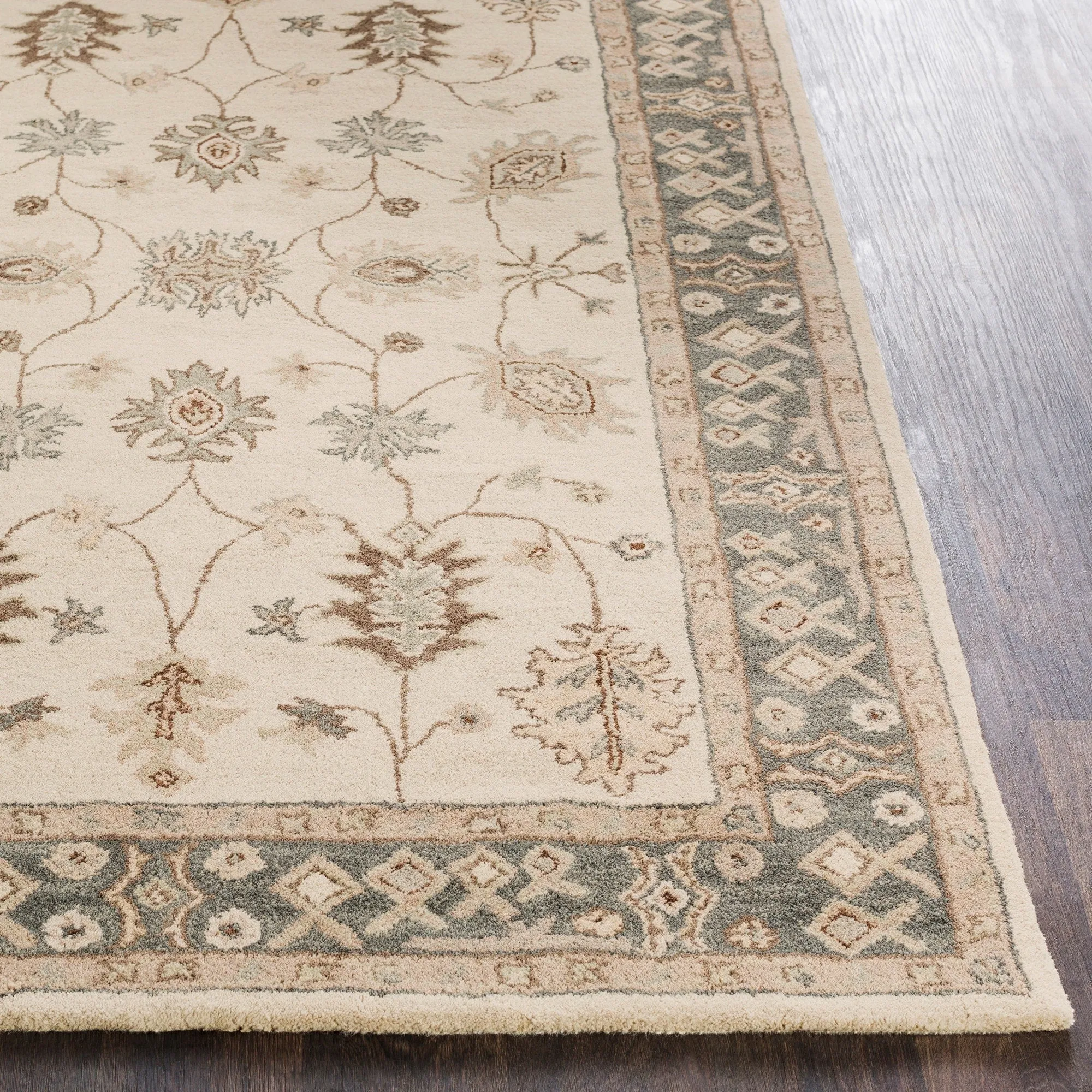 Livabliss McCoy Hand-tufted Bordered Wool Area Rug