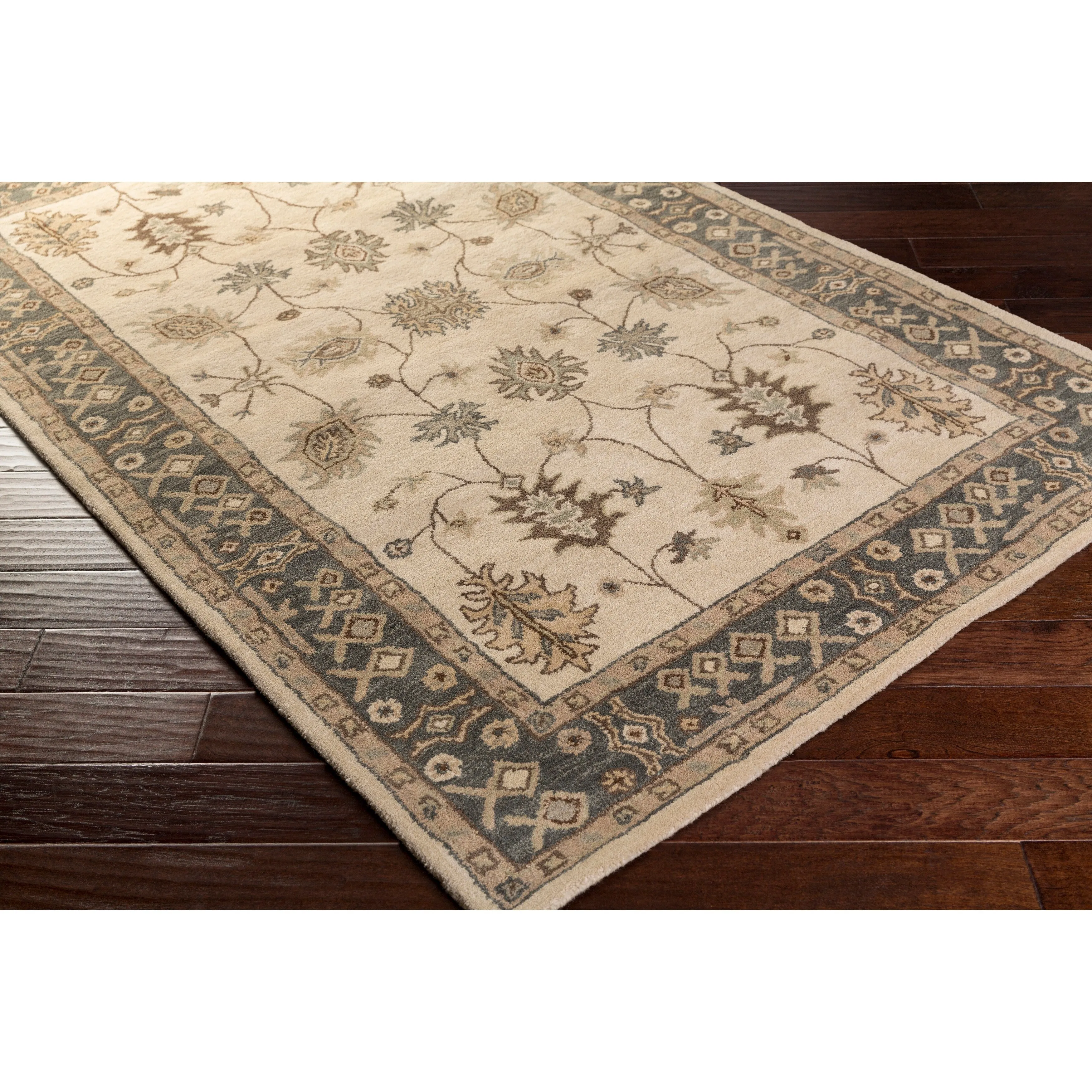 Livabliss McCoy Hand-tufted Bordered Wool Area Rug