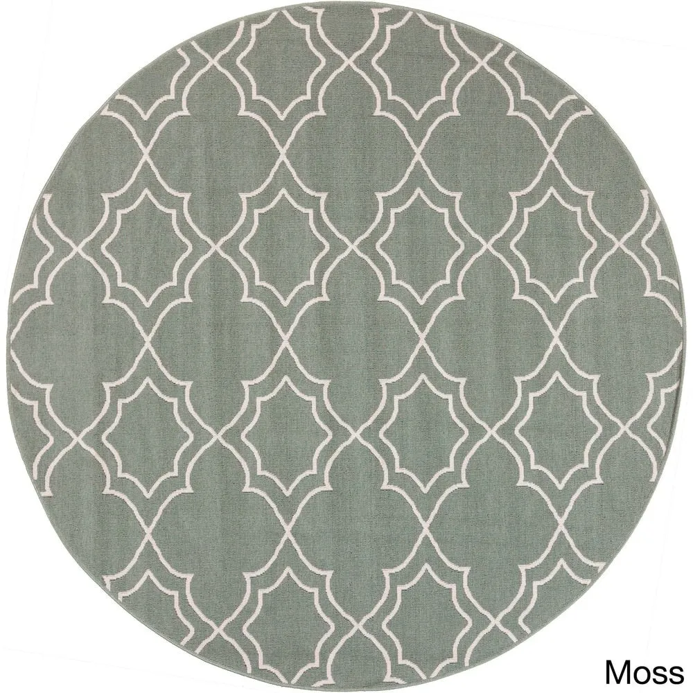 Livabliss Natasha Indoor/ Outdoor Transitional Trellis Area Rug