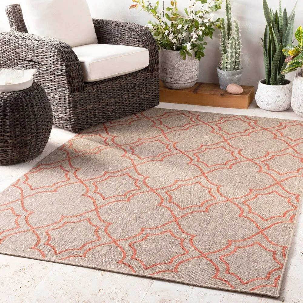 Livabliss Natasha Indoor/ Outdoor Transitional Trellis Area Rug