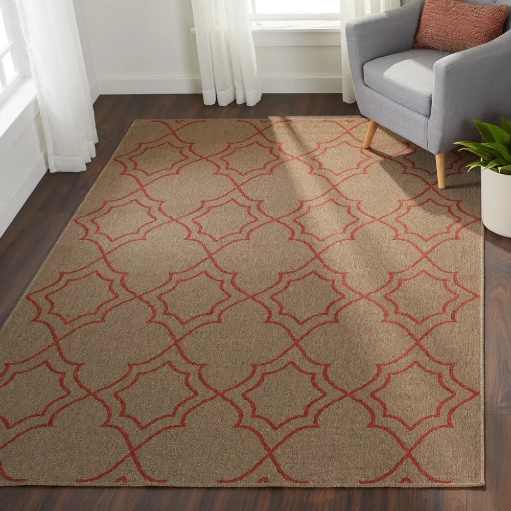 Livabliss Natasha Indoor/ Outdoor Transitional Trellis Area Rug