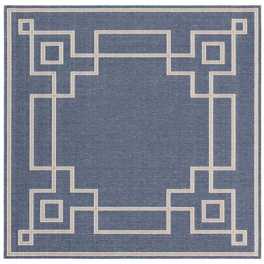 Livabliss Odette Greek Key Border Indoor/ Outdoor Area Rug