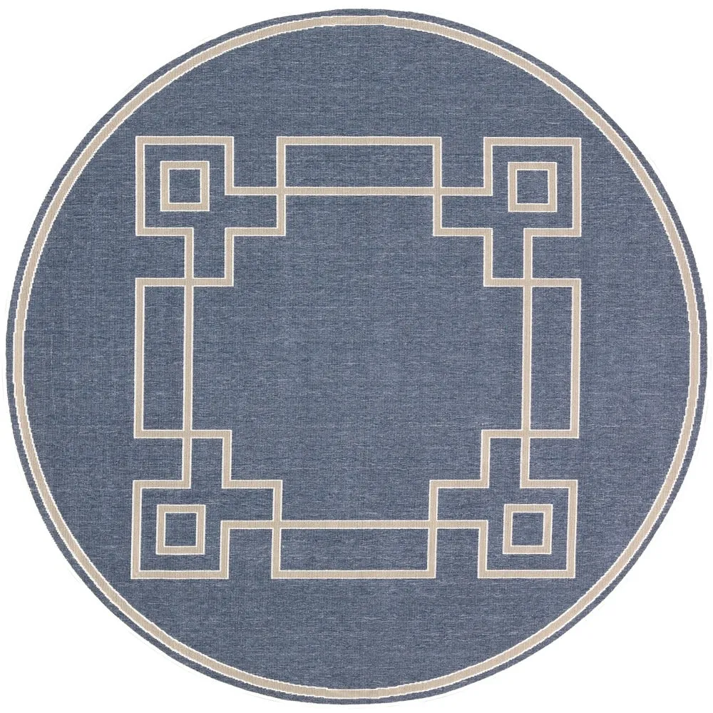 Livabliss Odette Greek Key Border Indoor/ Outdoor Area Rug