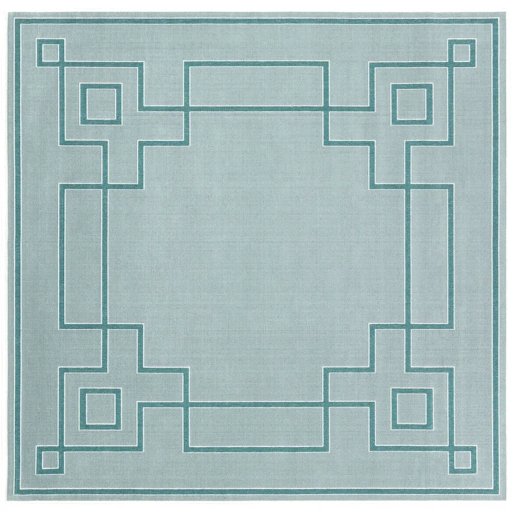 Livabliss Odette Greek Key Border Indoor/ Outdoor Area Rug