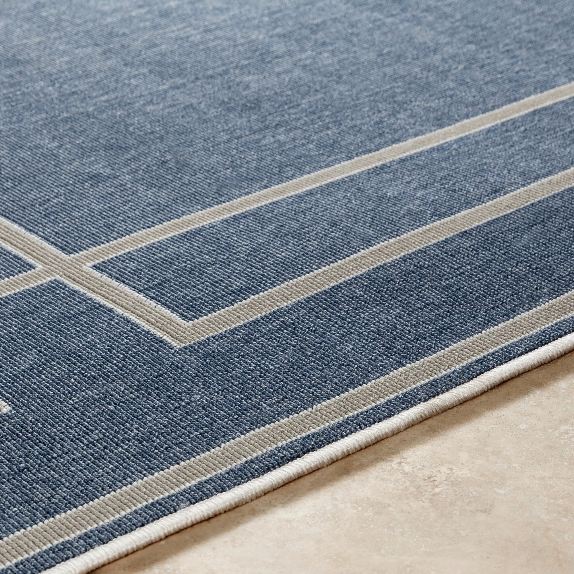 Livabliss Odette Greek Key Border Indoor/ Outdoor Area Rug