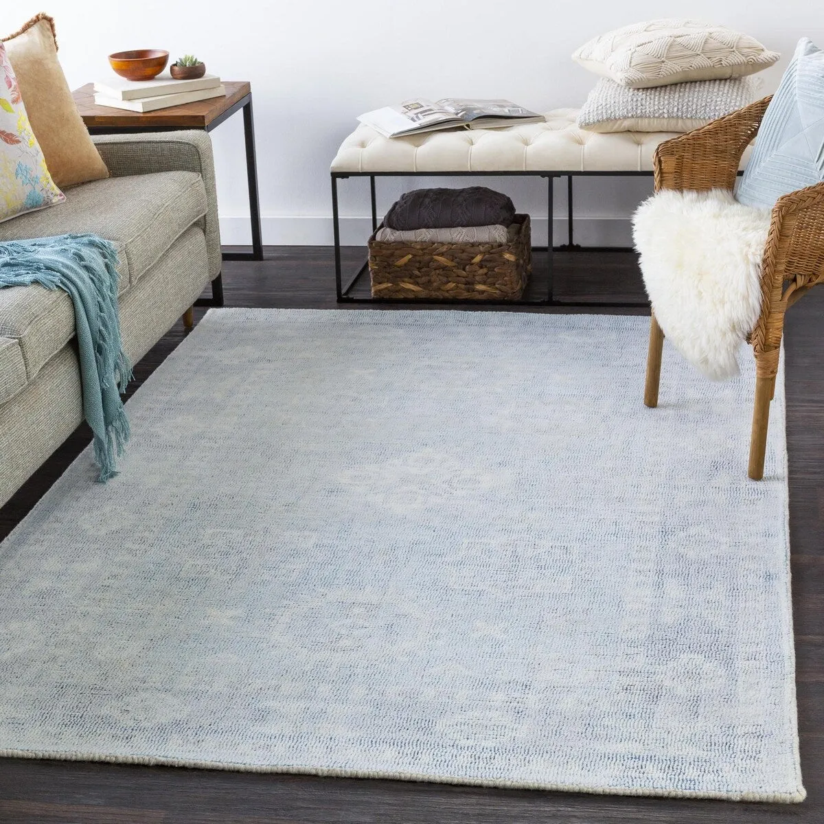 Livabliss Oregon Handmade Medallion Wool Area Rug