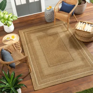 Livabliss Pismo Indoor/ Outdoor Classic Border Area Rug