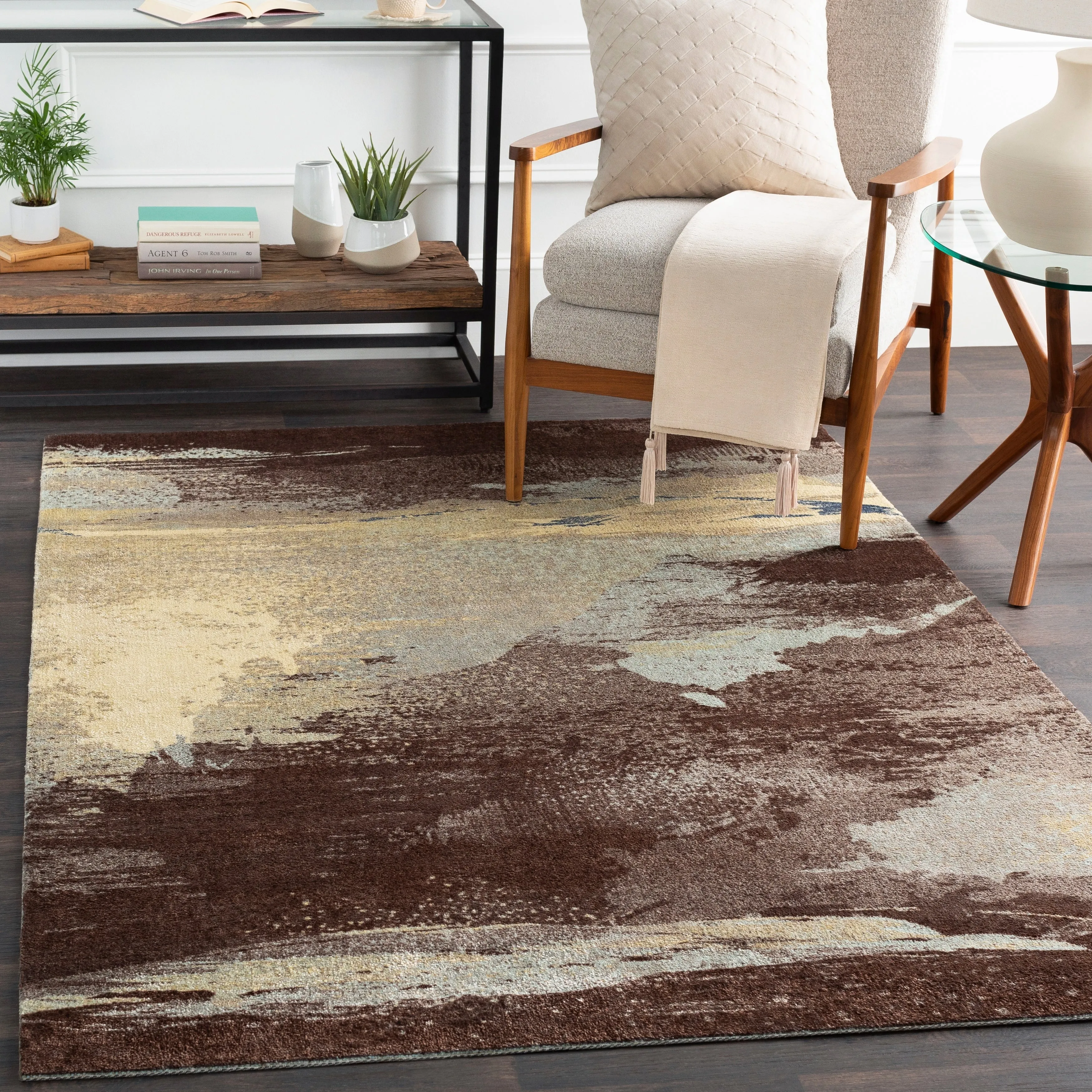 Livabliss Rachel Machine Woven Transitional Abstract Area Rug