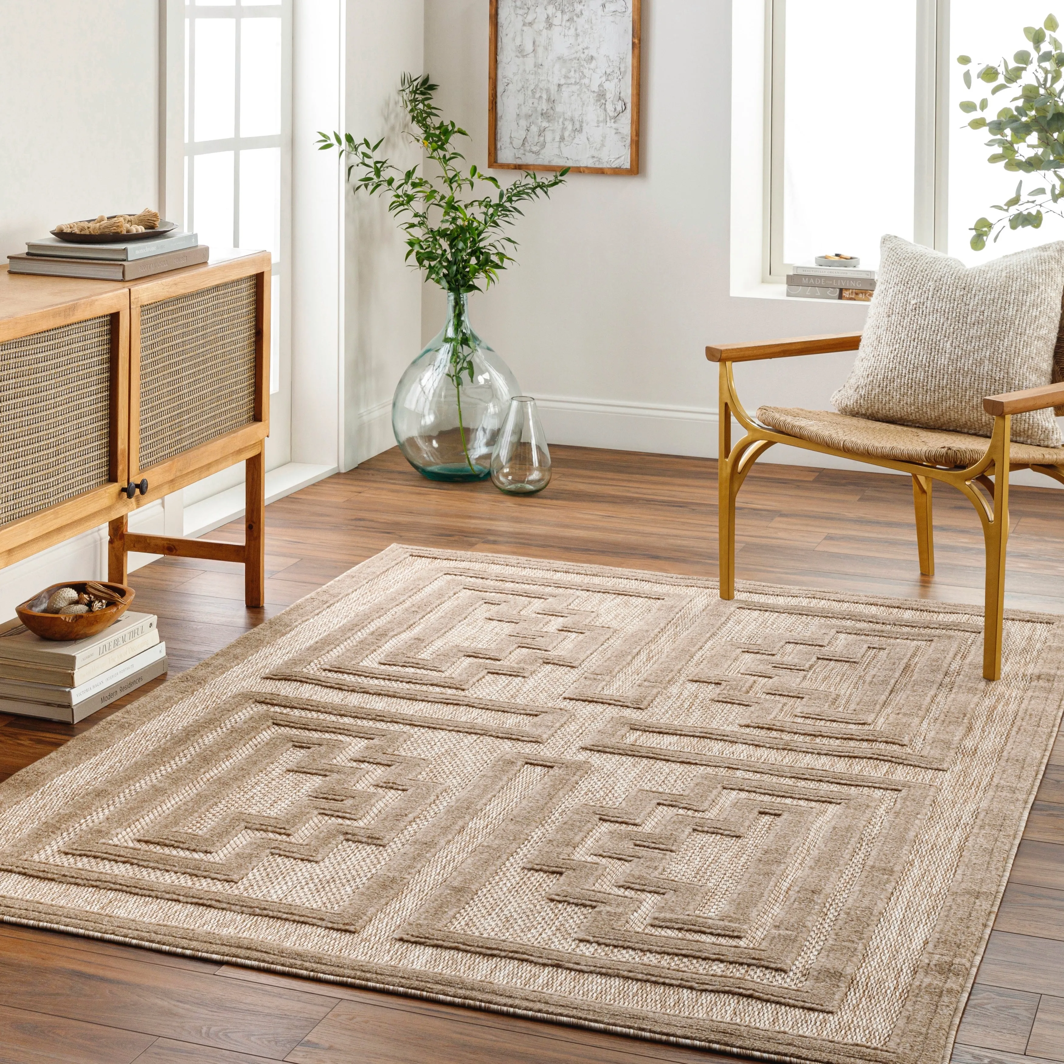 Livabliss San Diego Indoor/ Outdoor Geometric Area Rug
